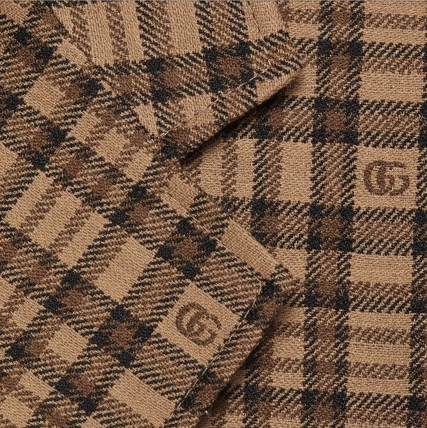 Gucci o1mt1gz0525 Double G Check Wool Jacket in Multicolor Size US M / EU 48-50 / 2 - 4 Thumbnail