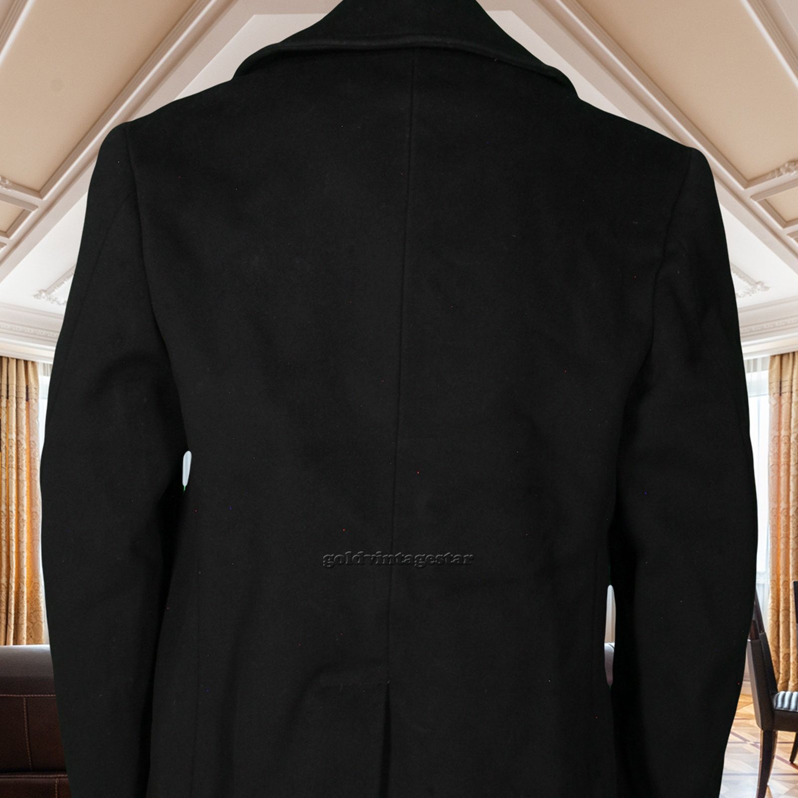 Other Vintage USN Anchor Wool Peacoat Jacket 50s Size US L / EU 52-54 / 3 - 7 Thumbnail