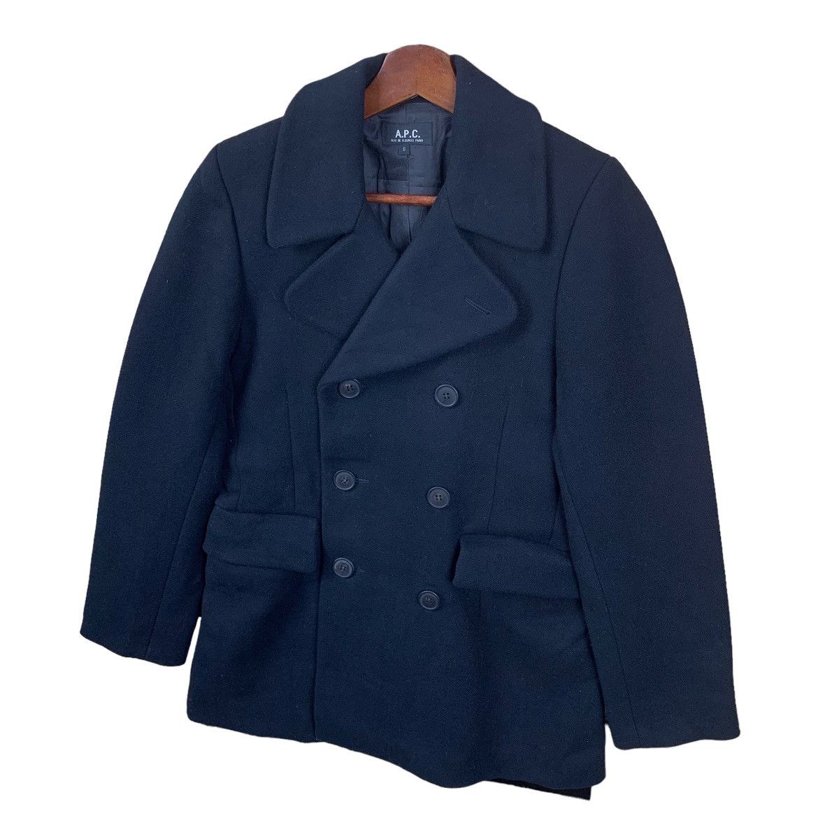 A.P.C. Vintage A.P.C Rue De Fleurus Women Wool Coat Size S / US 4 / IT 40 - 3 Thumbnail