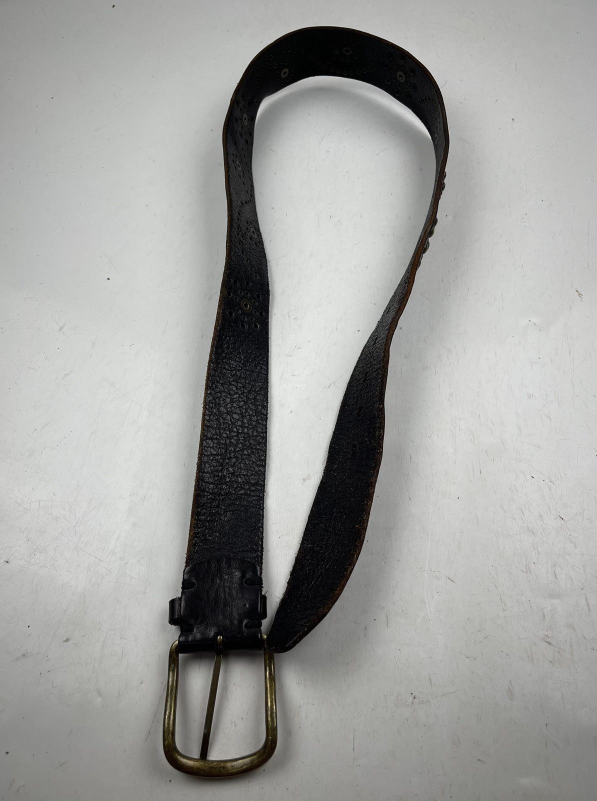 Takeo Kikuchi takeo kukichi studded leather belt tc48 Size 34 - 8 Thumbnail