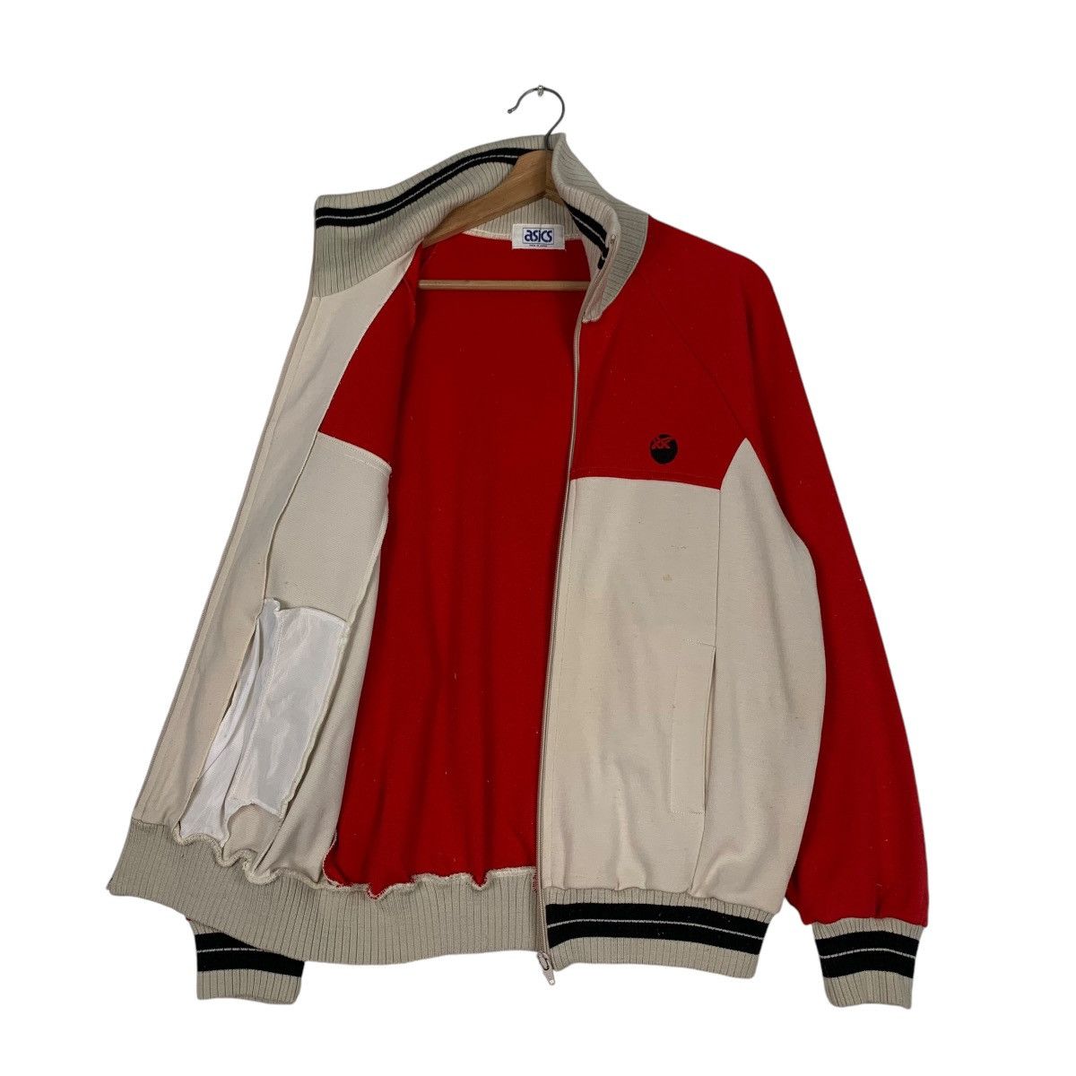 Asics ASICS Red Nude Colorblock Turtleneck Sweater #1256-C57 Size US M / EU 48-50 / 2 - 9 Thumbnail