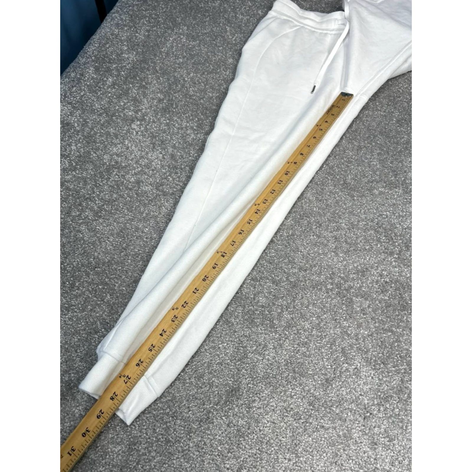 Lululemon Lululemon Scuba Jogger Pants Womens 6 White Cotton Stretch Logo Athleisure 90s? Size 28" / US 6 / IT 42 - 6 Thumbnail