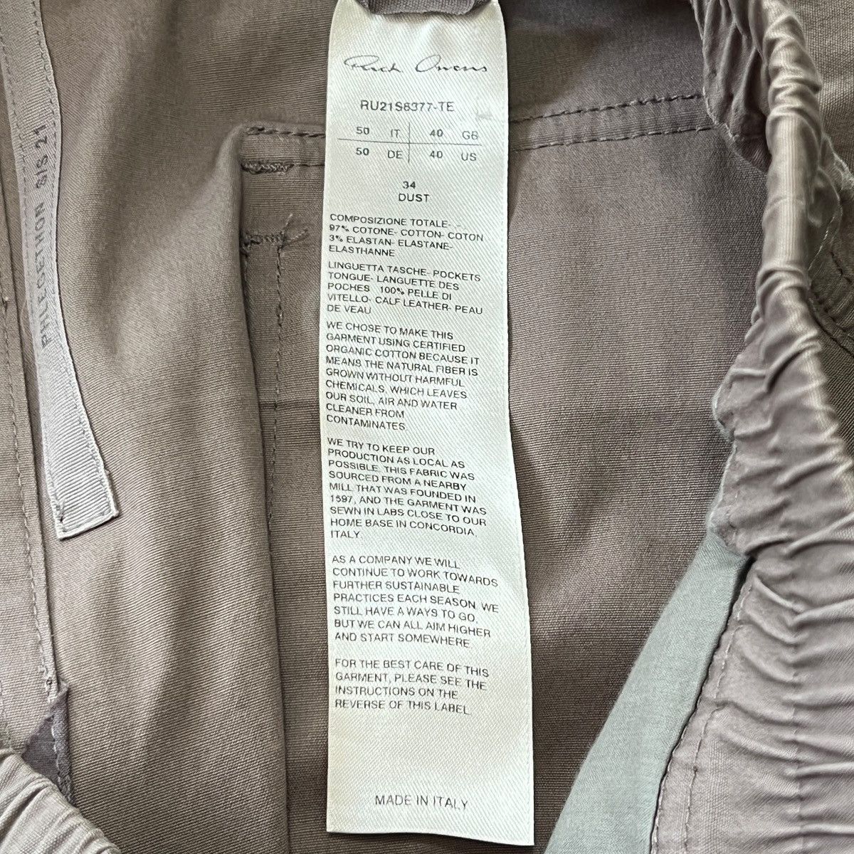 Rick Owens RICK OWENS 2021SS Bauhaus Cargo Pants Size US 40 / EU 56 - 7 Thumbnail