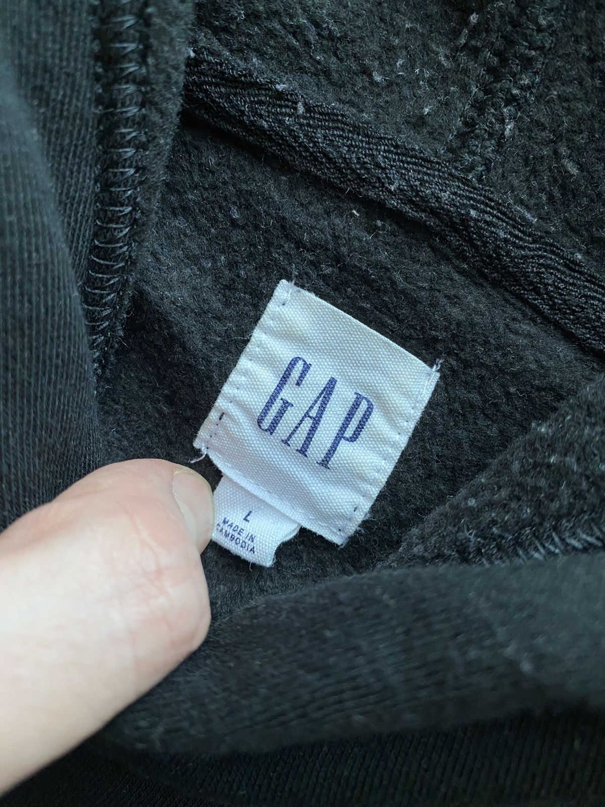 Gap Vintage Gap Hoodie in Black 🖤 Size US L / EU 52-54 / 3 - 2 Thumbnail