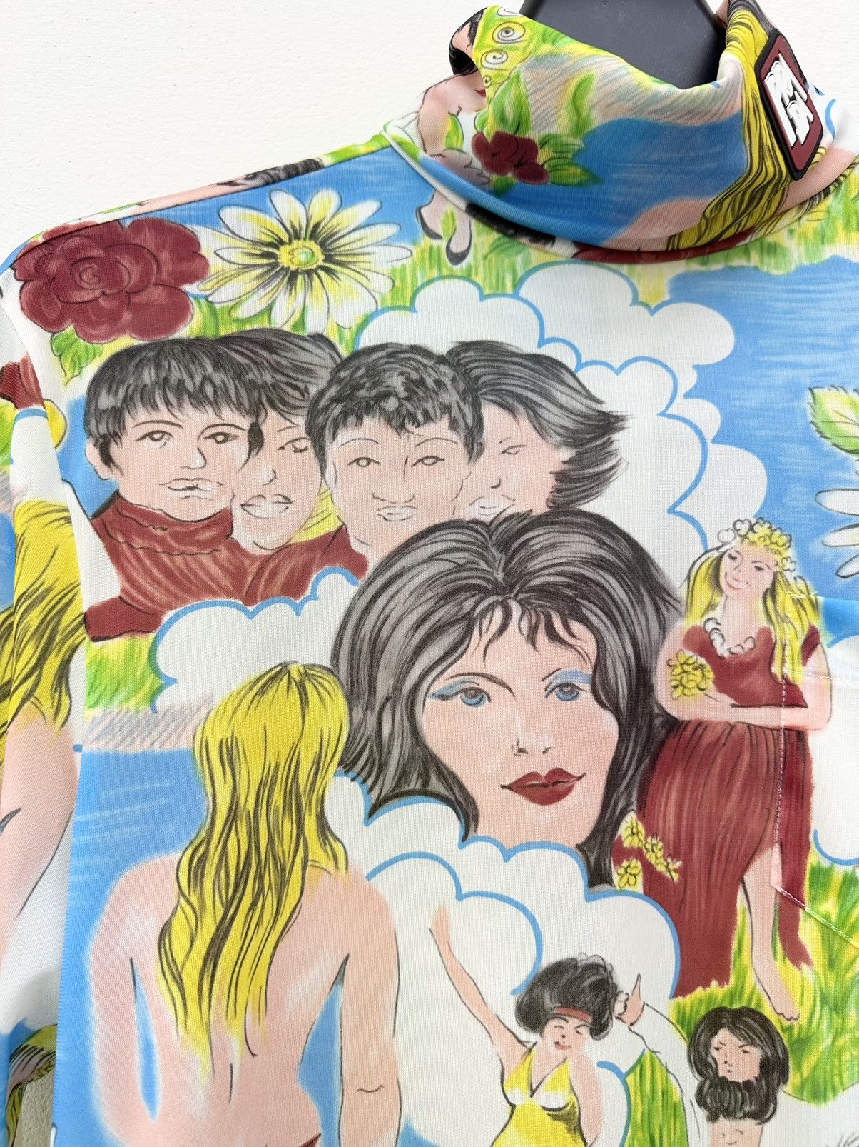 Prada Prada Flash Back Print Turtleneck Top Size US M / EU 48-50 / 2 - 4 Thumbnail