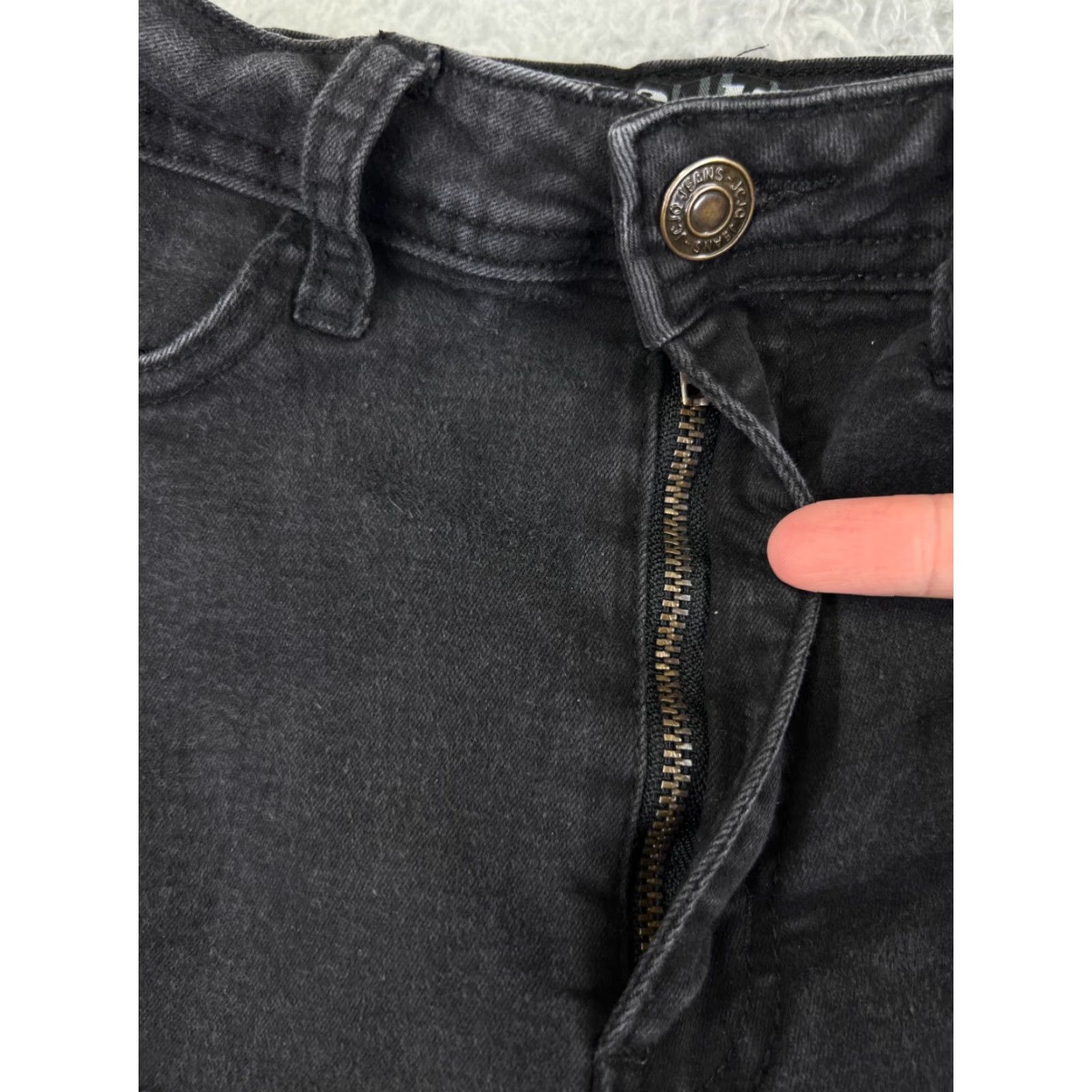 Citizens Of Humanity JC & JQ Jeans Womens Medium Black Denim Distressed Flare Mid Rise 20x31 Citizens of Humanity 5-Pocket Jeans Boys? Size 32" / US 10 / IT 46 - 7 Thumbnail