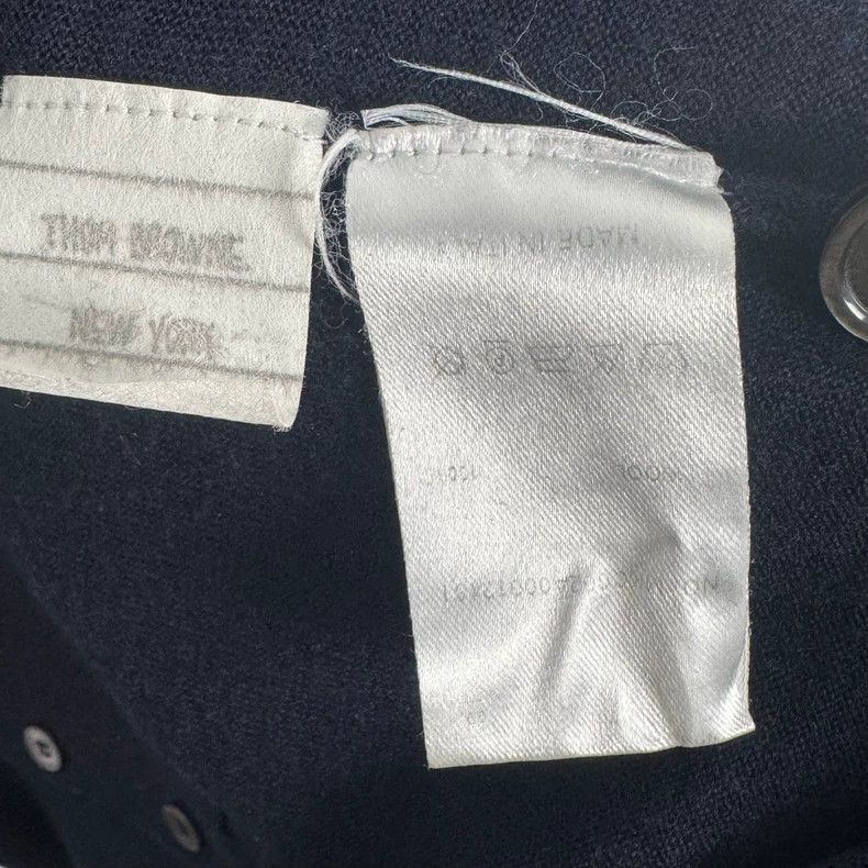 Thom Browne THOM BROWNE Navy Four Stripe Wool Cardigan 2502-Nextarrow Size US M / EU 48-50 / 2 - 2 Thumbnail