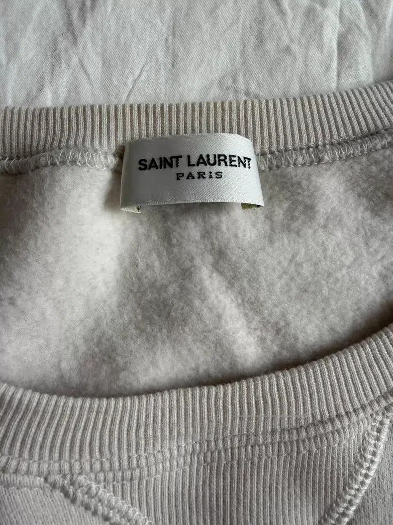 Saint Laurent Paris Saint Laurent Paris Cotton Sweatshirt Size US L / EU 52-54 / 3 - 2 Thumbnail