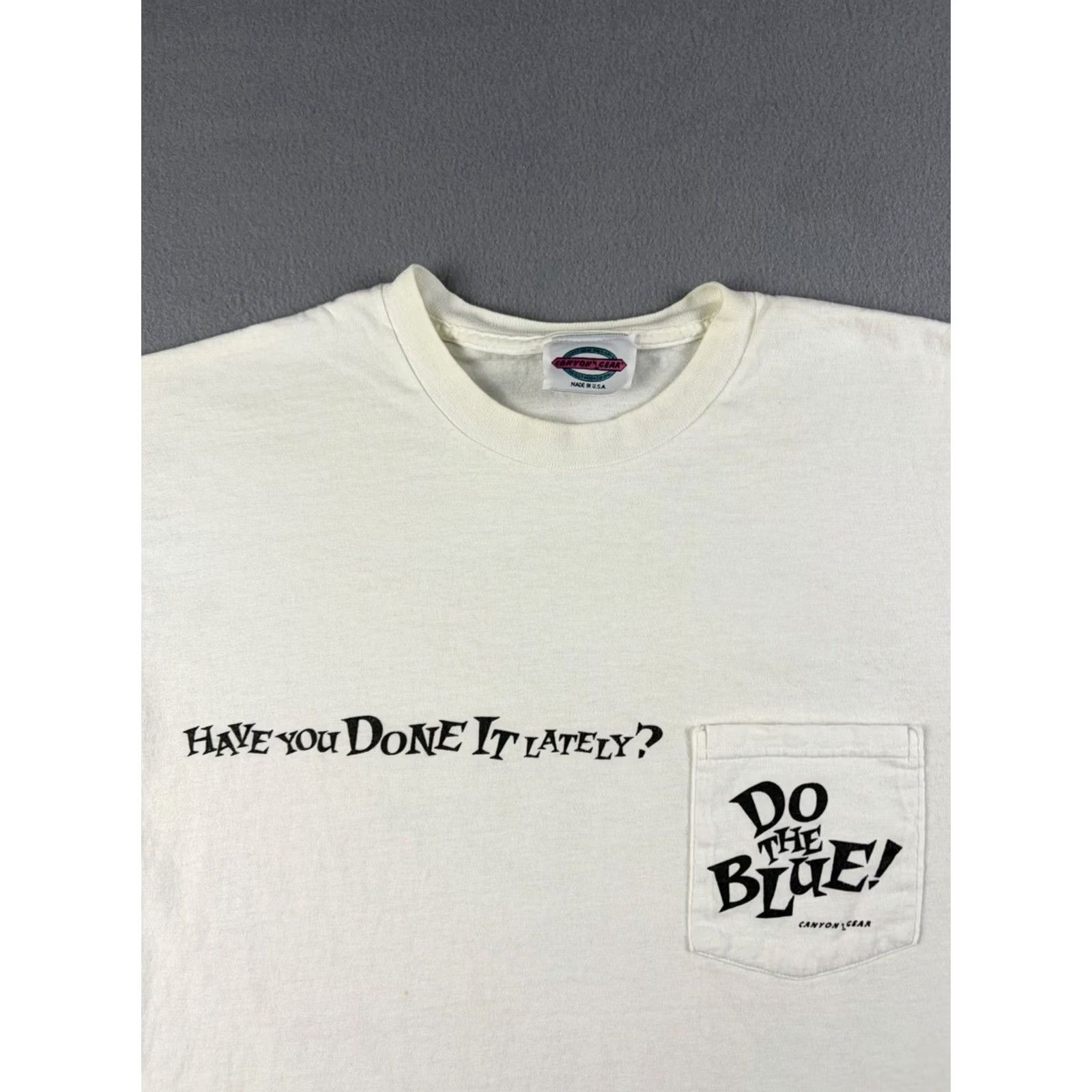 Vintage VINTAGE Gear T-Shirt White 90s Crew Neck Graphic Print Short Sleeve Men L Size US L / EU 52-54 / 3 - 2 Thumbnail