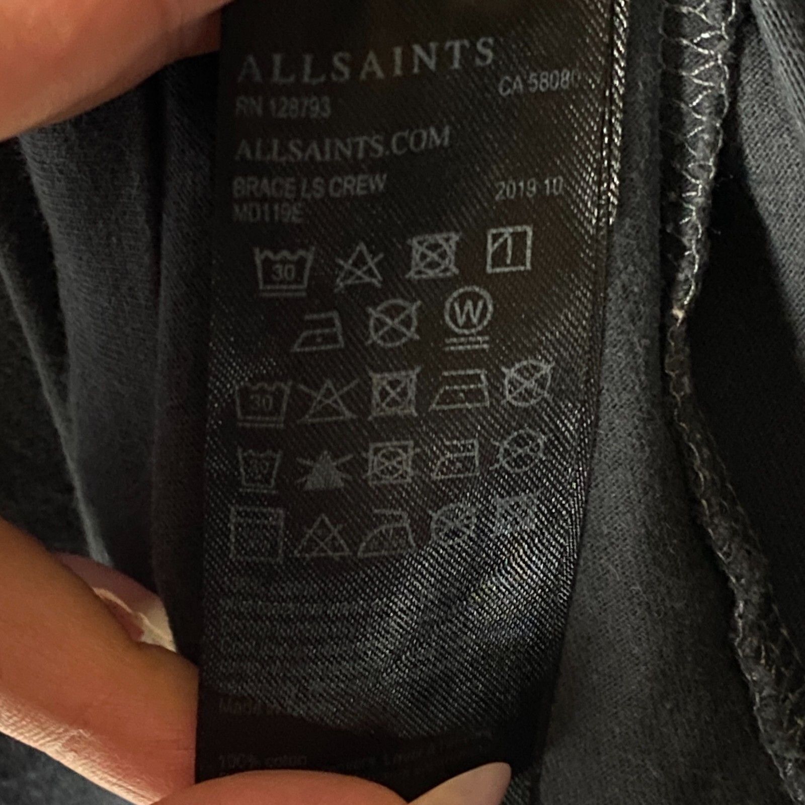 Allsaints Allsaints Longsleeve Men's Size M Black ` Size US M / EU 48-50 / 2 - 8 Thumbnail