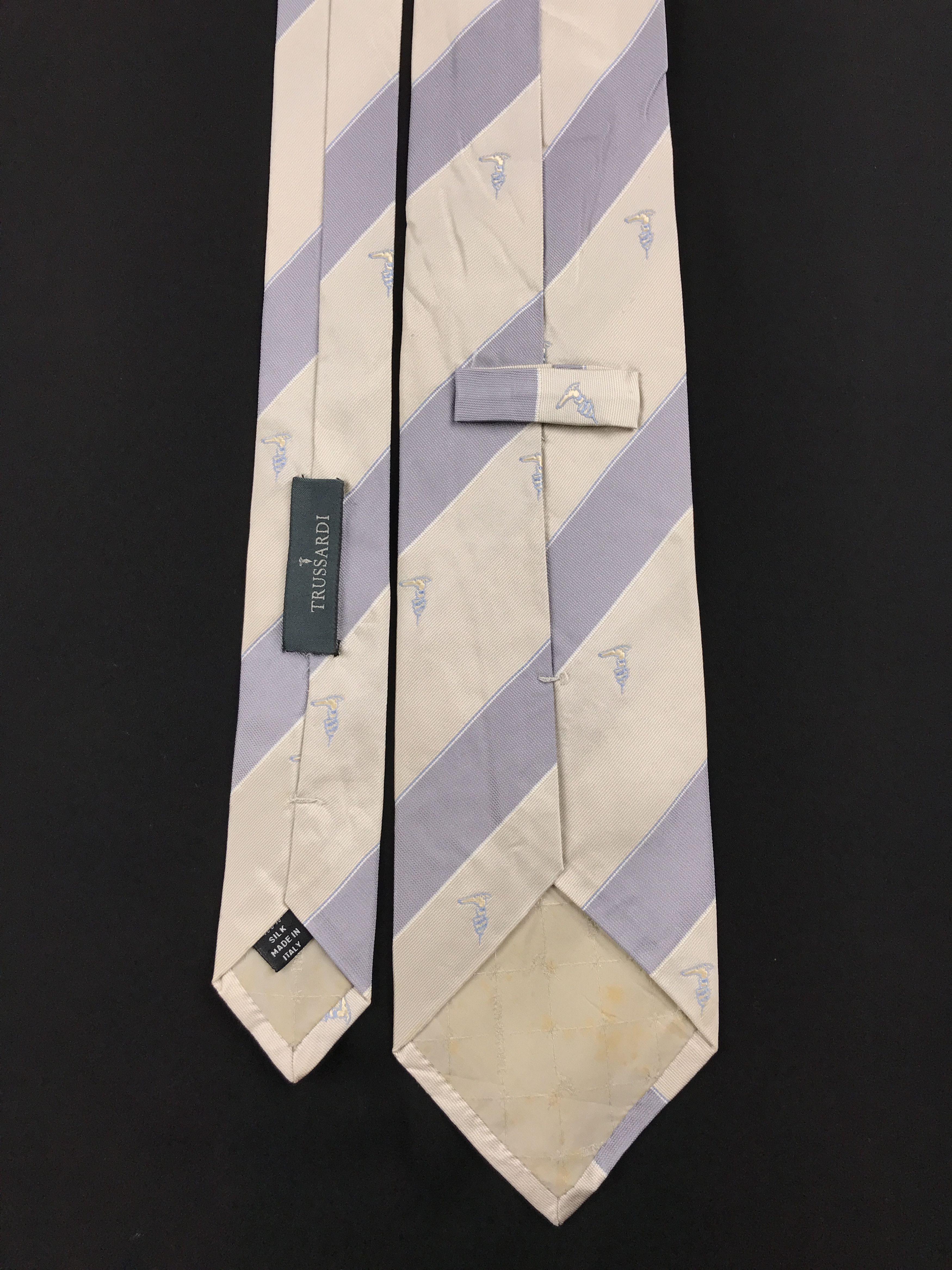Trussardi × Vintage Vintage Trussardi Silk Necktie Size ONE SIZE - 4 Thumbnail