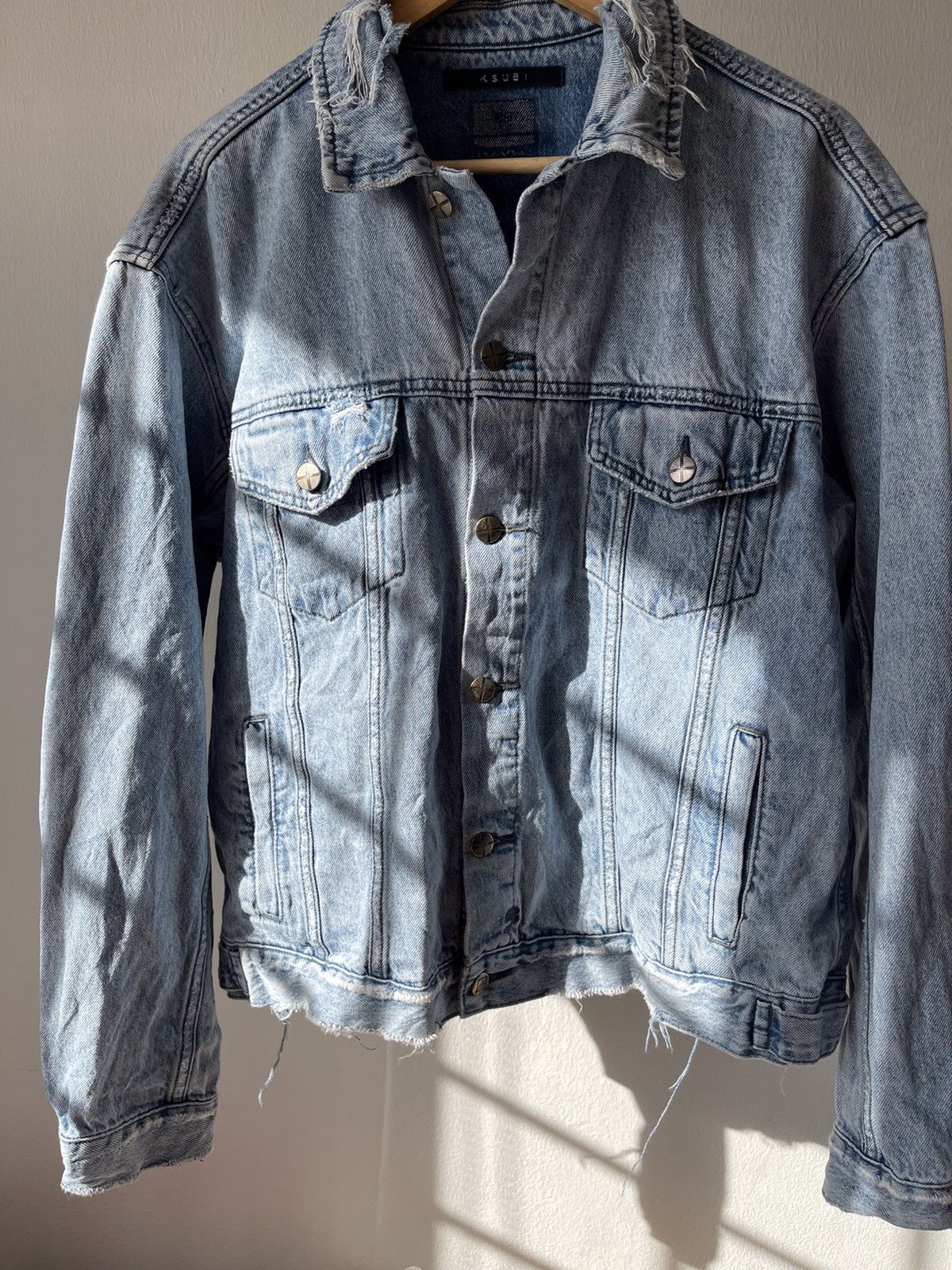 Ksubi Ksubi Distressed Denim Jacket a5 Size US L / EU 52-54 / 3 - 5 Thumbnail