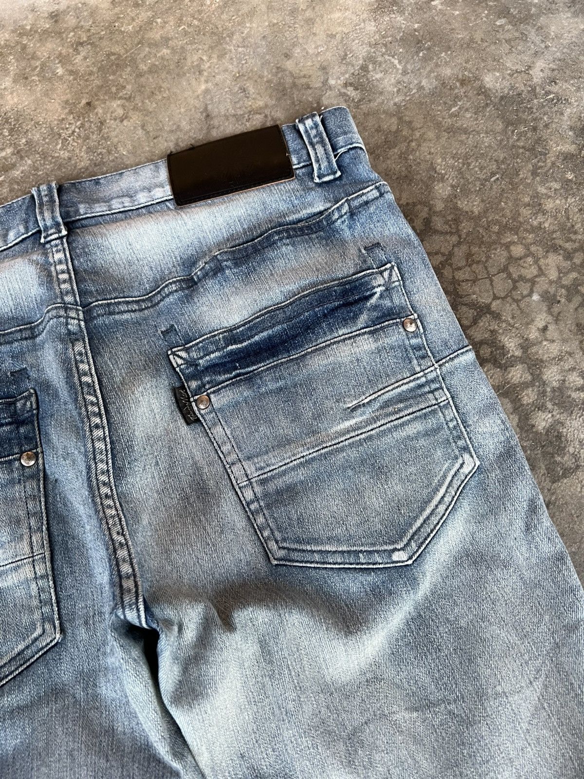 If Six Was Nine × Tornado Mart TORNADO MART FADED WASHED DISTRESS JEANS VERY RARE Size US 32 / EU 48 - 12 Thumbnail