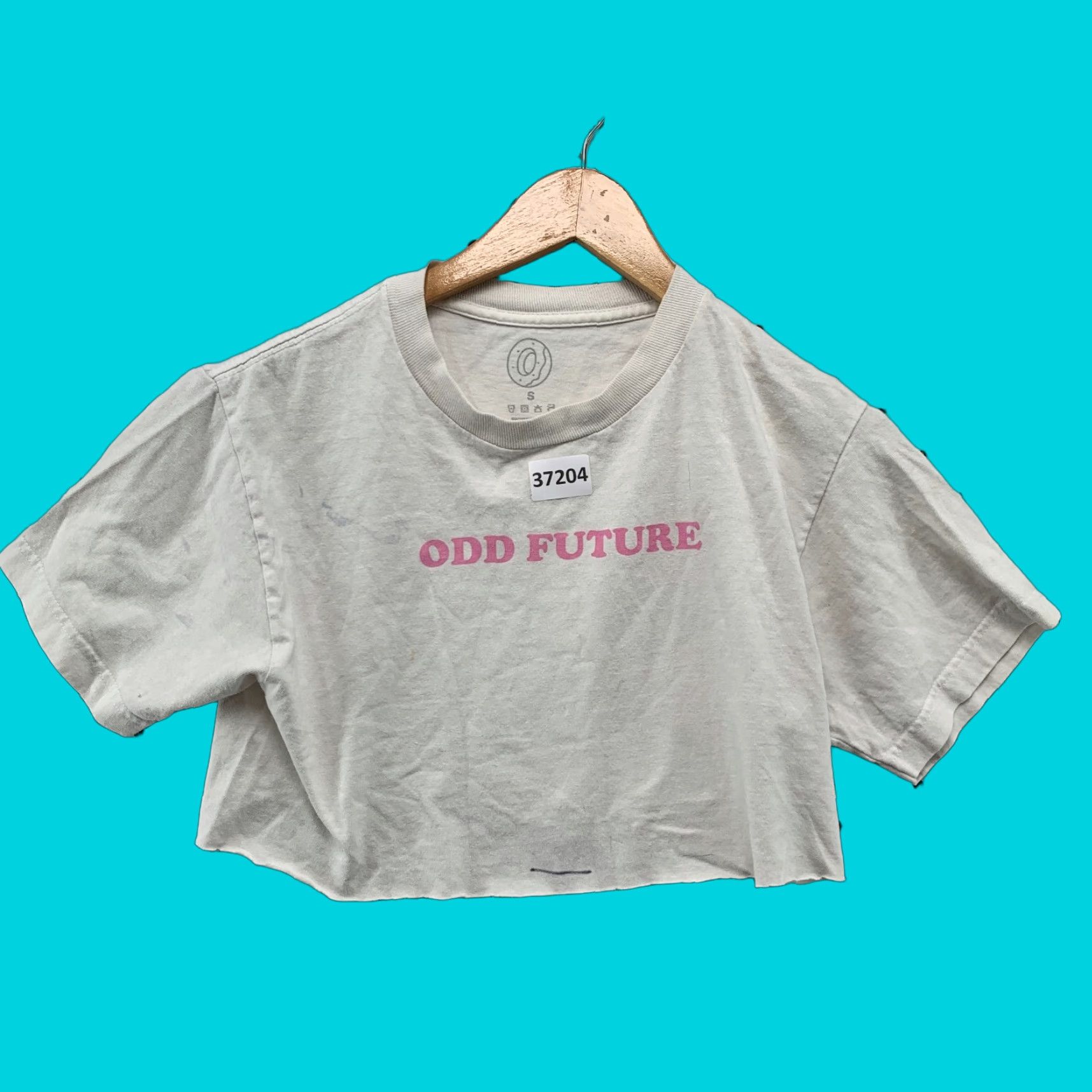 Odd Future VINTAGE ODD Future Cropped T-Shirt Womens Small White OFWGKTA Donut Graphic 16.5x14.5 Hip Hop 90s Mens Womens Size S / US 4 / IT 40 - 1 Thumbnail