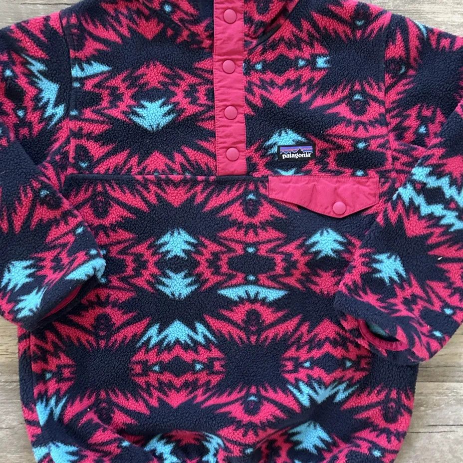 Patagonia Vintage Patagonia Synchilla Snap-T Pullover Aztec Sweater Size S / US 4 / IT 40 - 2 Thumbnail