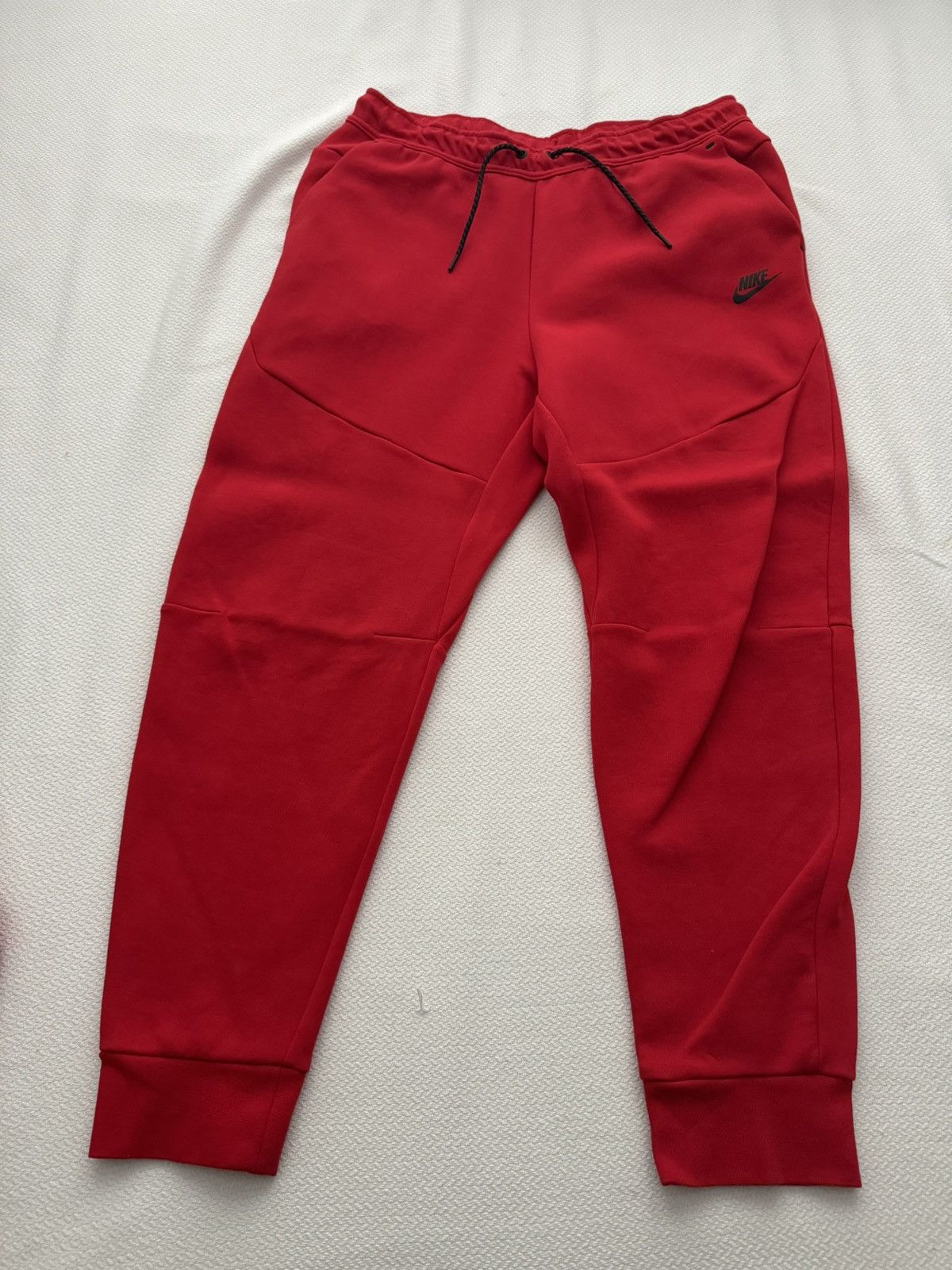 Nike Nike Tech Men's Fleece Joggers Red Size US 36 / EU 52 - 1 Thumbnail