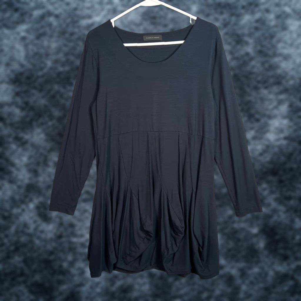 Vintage VINTAGE Gudrun Grenz Womens Dress Long Sleeve Black A-Line Viscose Elastane M Size M / US 6-8 / IT 42-44 - 1 Thumbnail