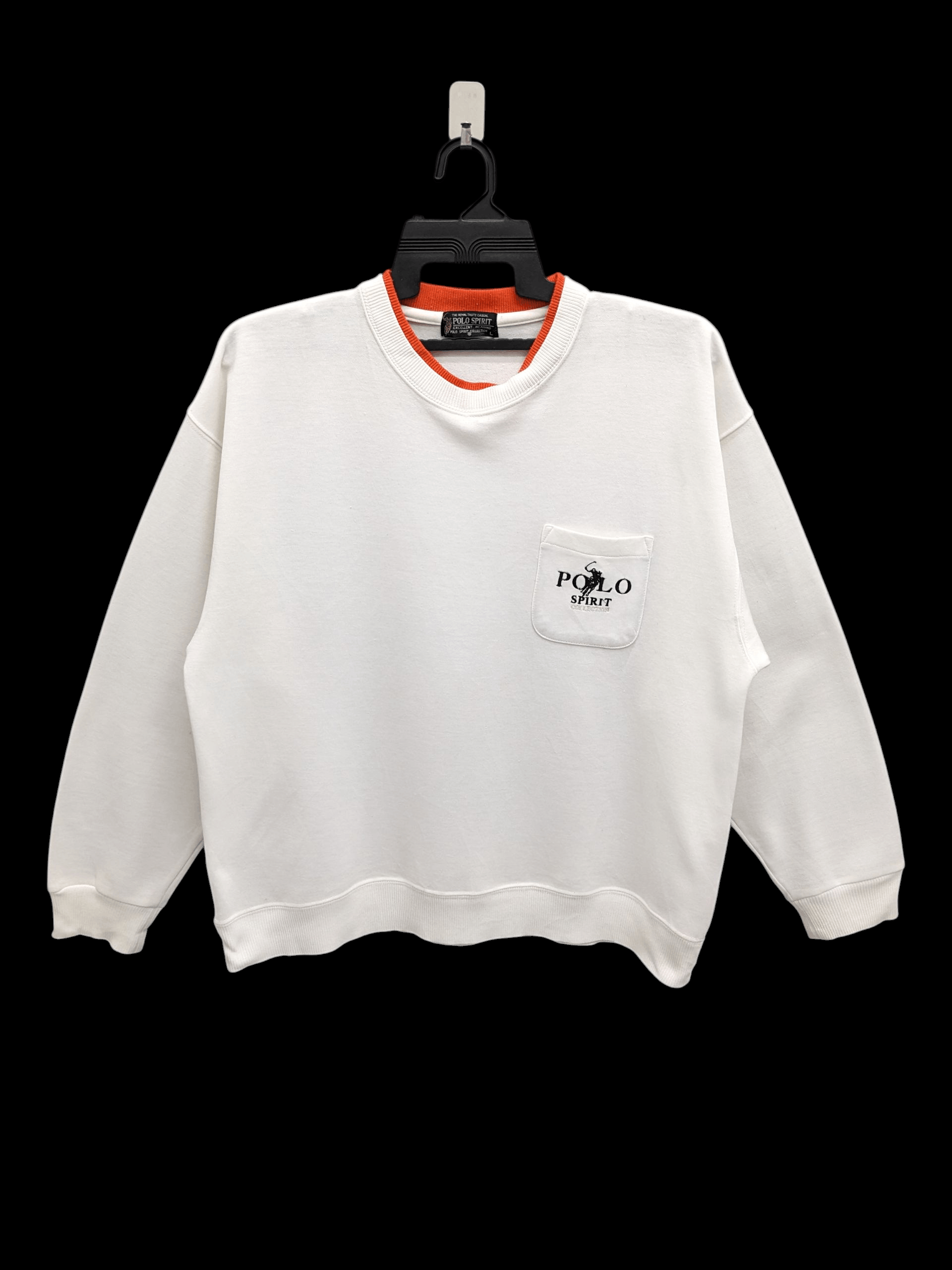 Polo Ralph Lauren Vintage POLO SPIRIT Crewneck Sweatshirt Single Pocket Size US L / EU 52-54 / 3 - 1 Thumbnail