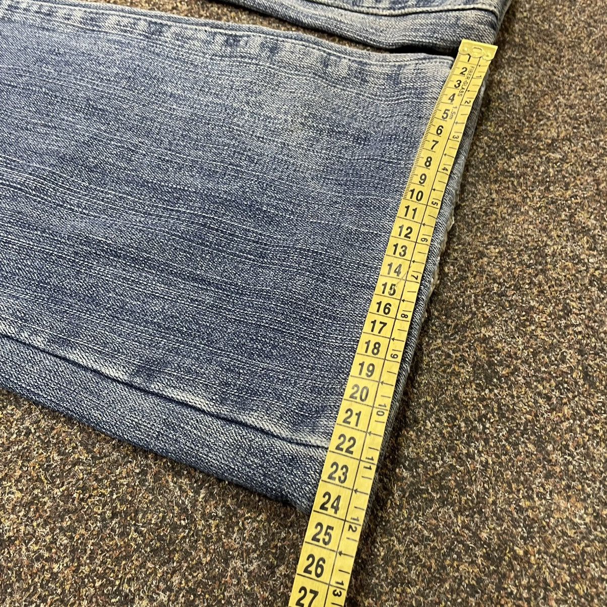 Vintage Vintage Y2K Bootcut Flared Jeans Thrashed Fade Skater Baggy Size 34" / US 12 / IT 48 - 8 Thumbnail