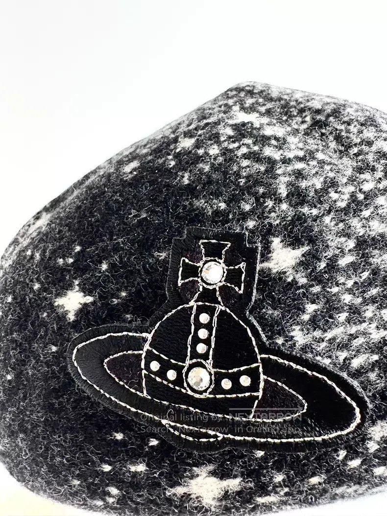 Vivienne Westwood Vivienne Westwood Second-hand Saturn badge beret with star Size ONE SIZE - 3 Thumbnail