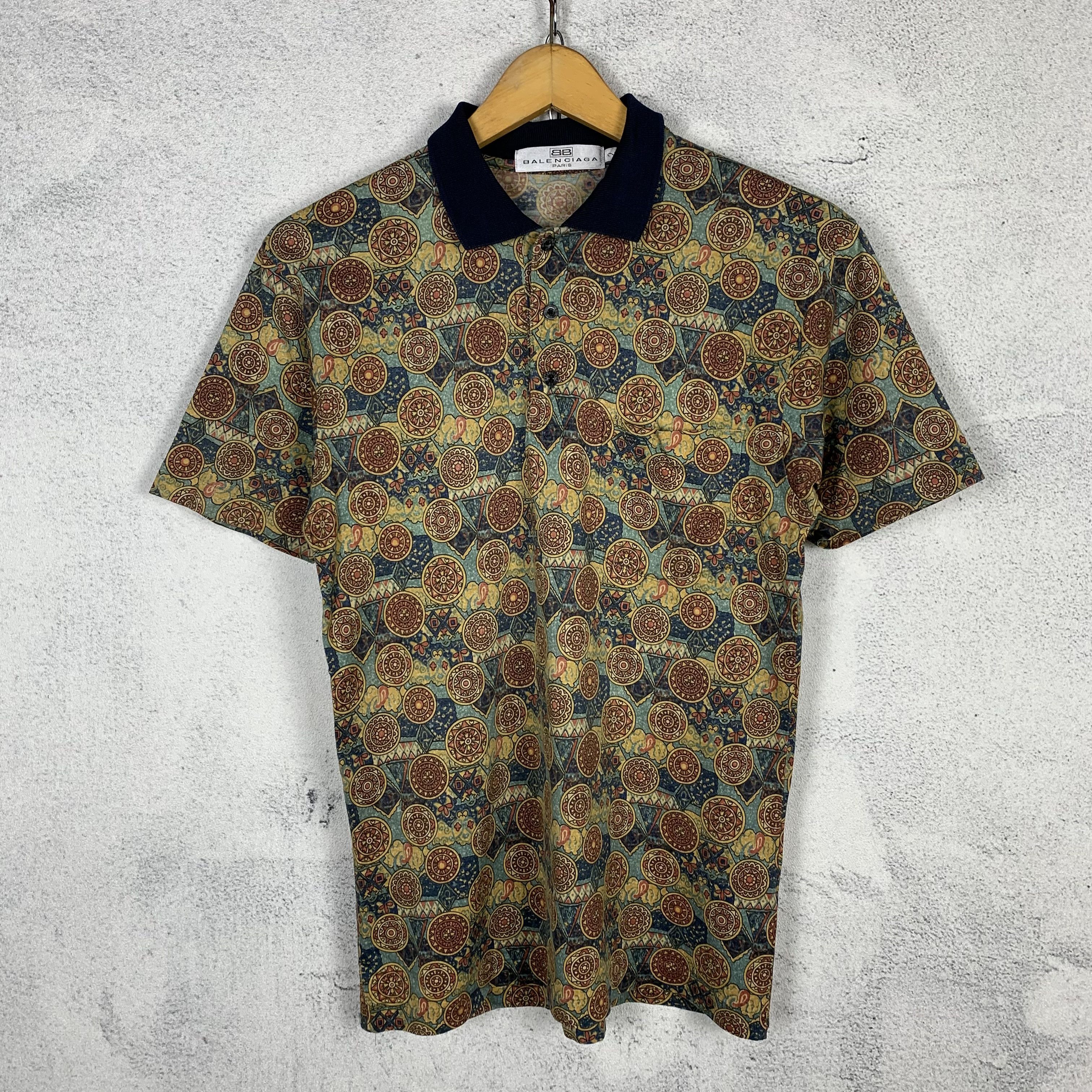 Balenciaga Vintage Balenciaga Polo Shirt Size US S / EU 44-46 / 1 - 1 Thumbnail