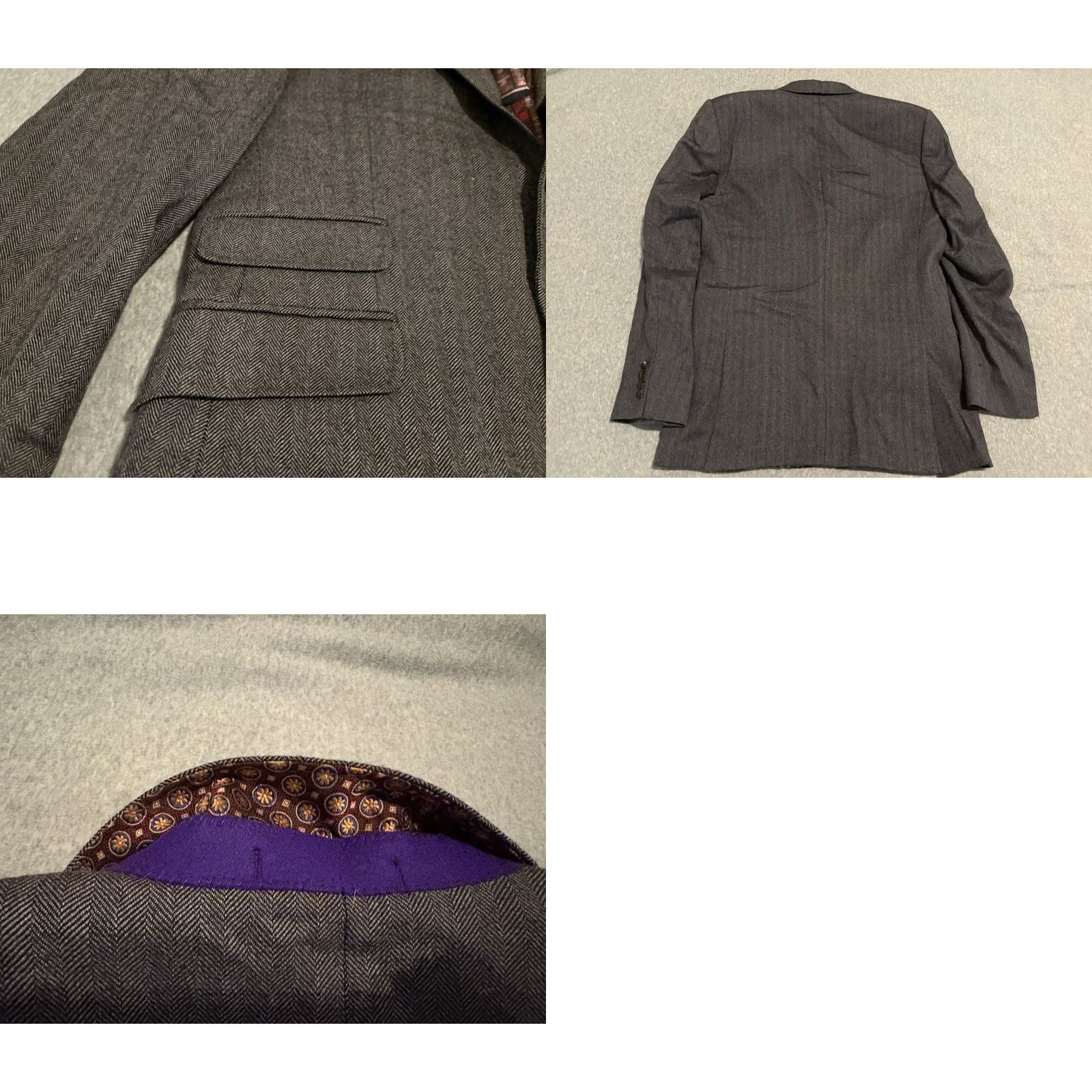 Ted Baker VINTAGE Ted Baker London Endurance Gray Wool Blazer Jacket Sport Coat Mens 38R Size 38R - 8 Thumbnail