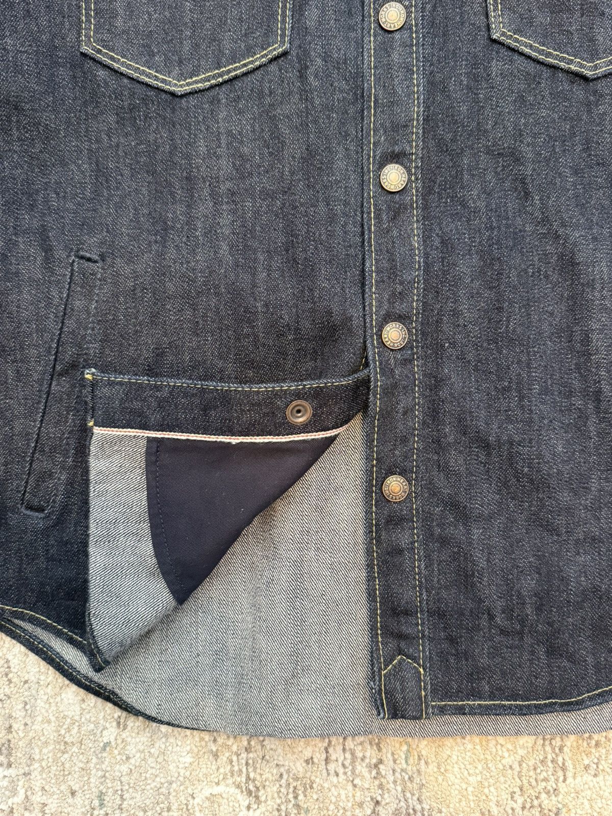 Iron Heart IRON HEART DENIM CPO SHIRT - IHSH-427-IND - 16OZ INDIGO Size US L / EU 52-54 / 3 - 3 Thumbnail