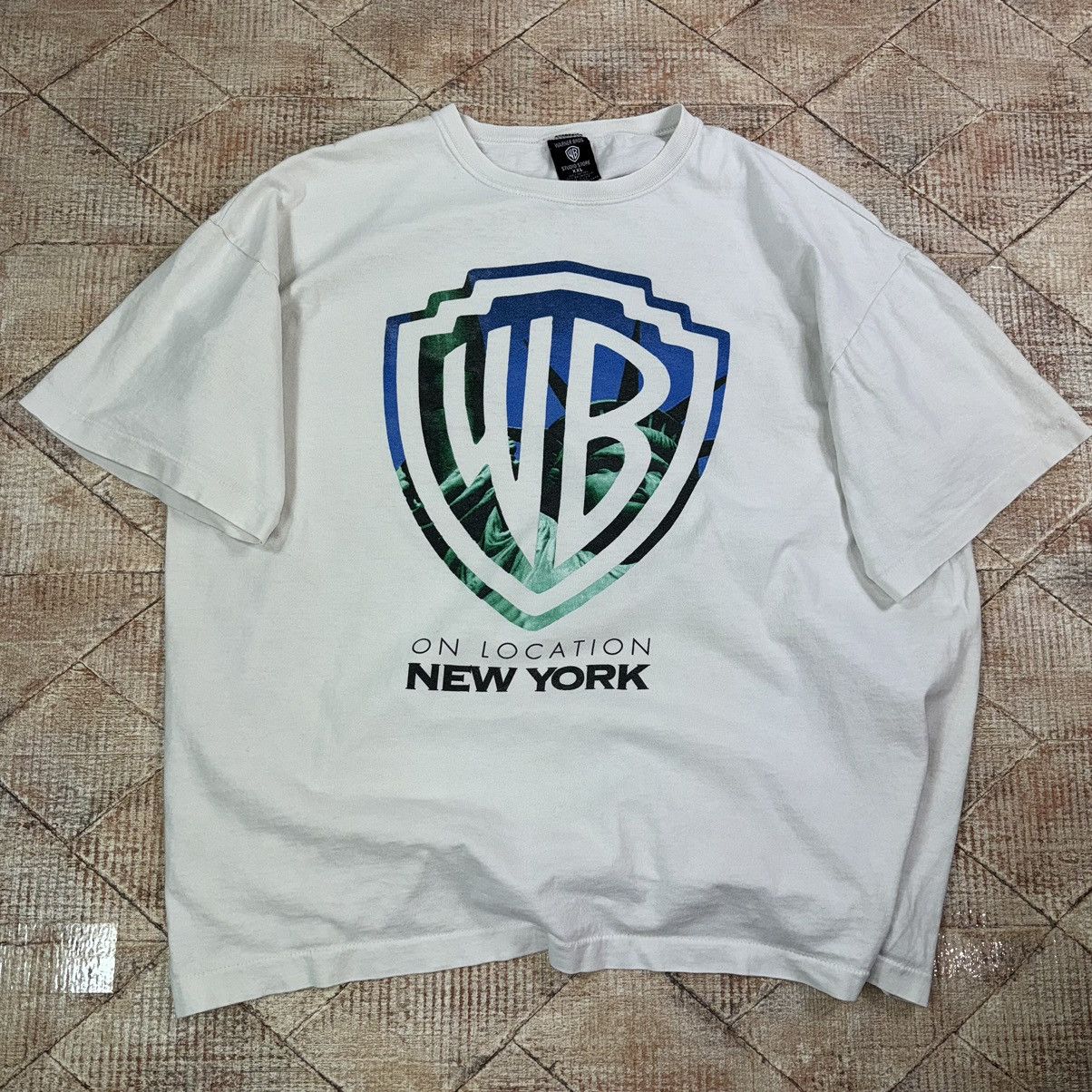 Vintage × Warner Bros Vintage 1995 Warner Bros New York Single Stitch Tees Boxy Size US XXL / EU 58 / 5 - 8 Thumbnail