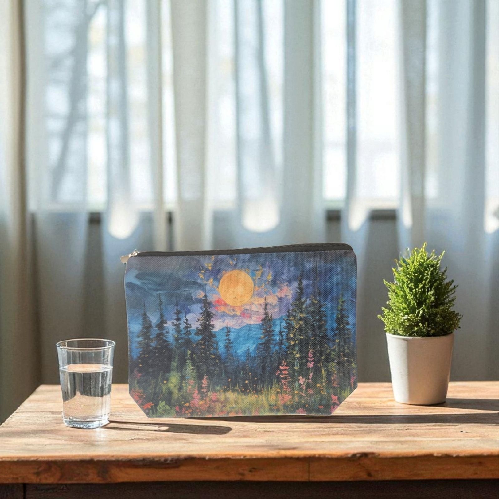 Other Forest Cosmetic Bag Nature Scene Makeup Pouch Size ONE SIZE - 4 Thumbnail