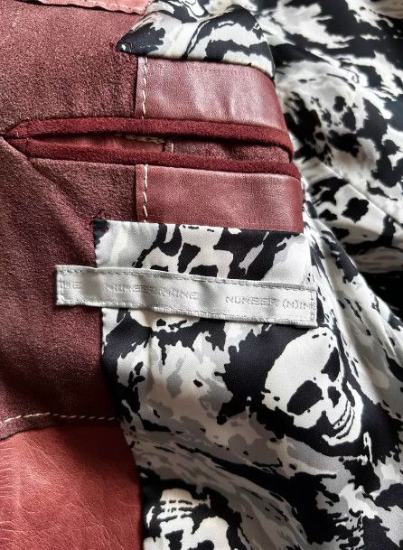 Number (N)ine Number (N)ine 2001SS Runway Cowhide Panelled Jacket Size 40S - 7 Thumbnail