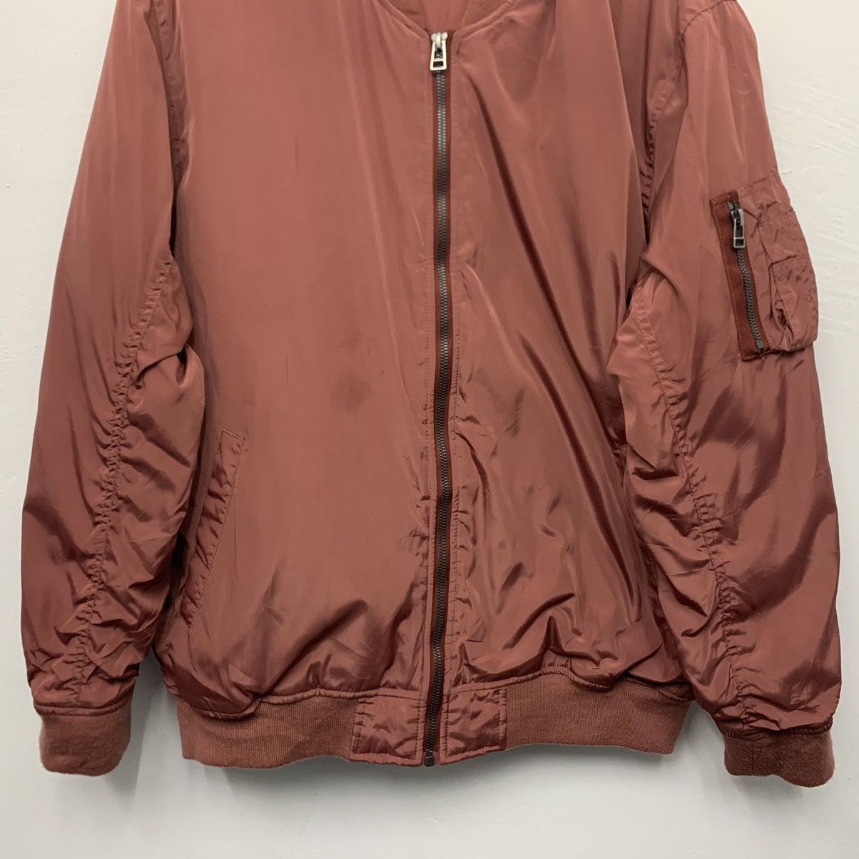Japanese Brand Navy Bomber Jacket Size US M / EU 48-50 / 2 - 4 Thumbnail