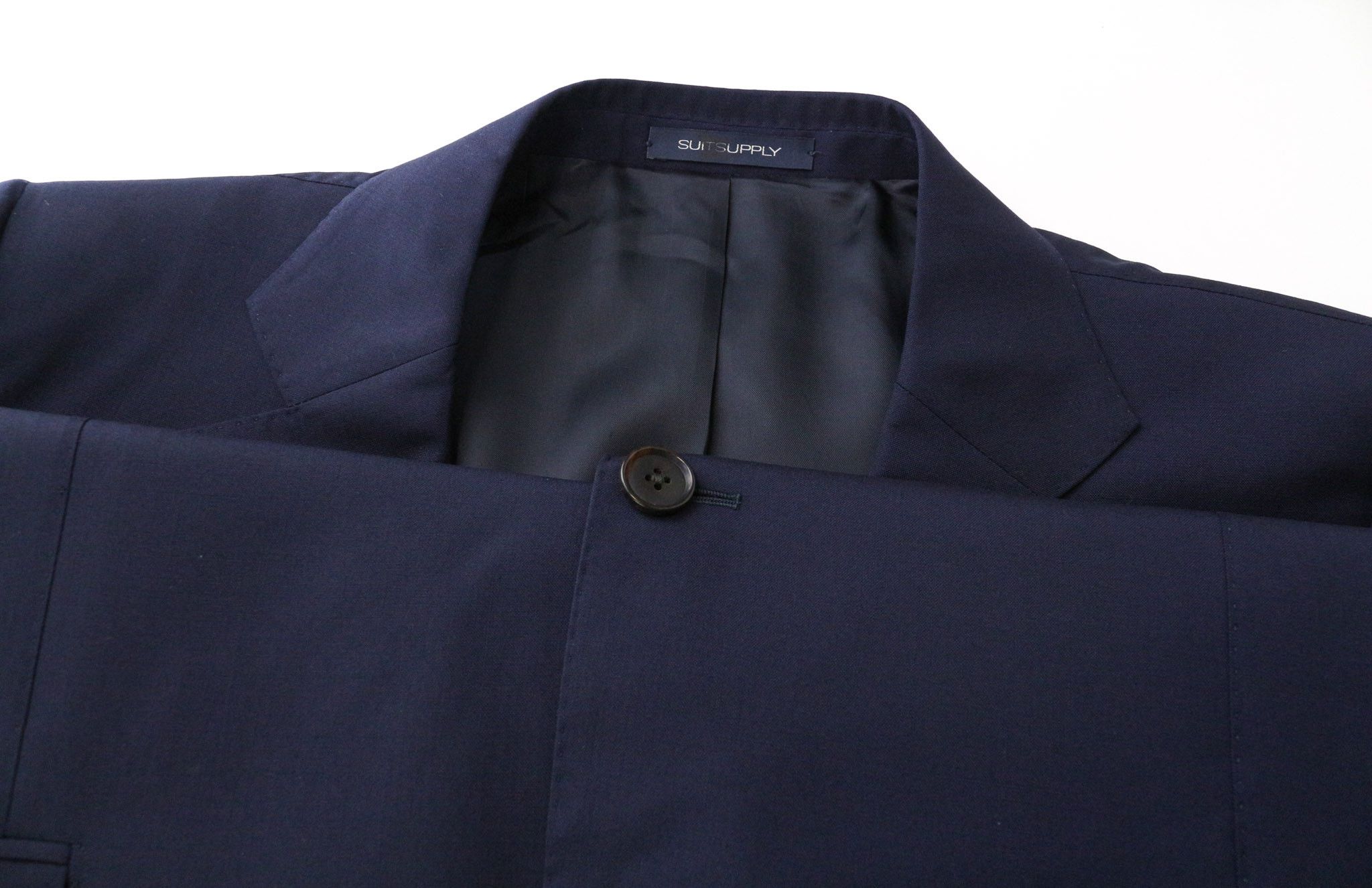 Suitsupply LA SPALLA UK46S Blue Wool 2 Piece Suit 74948 Size 46S - 7 Thumbnail