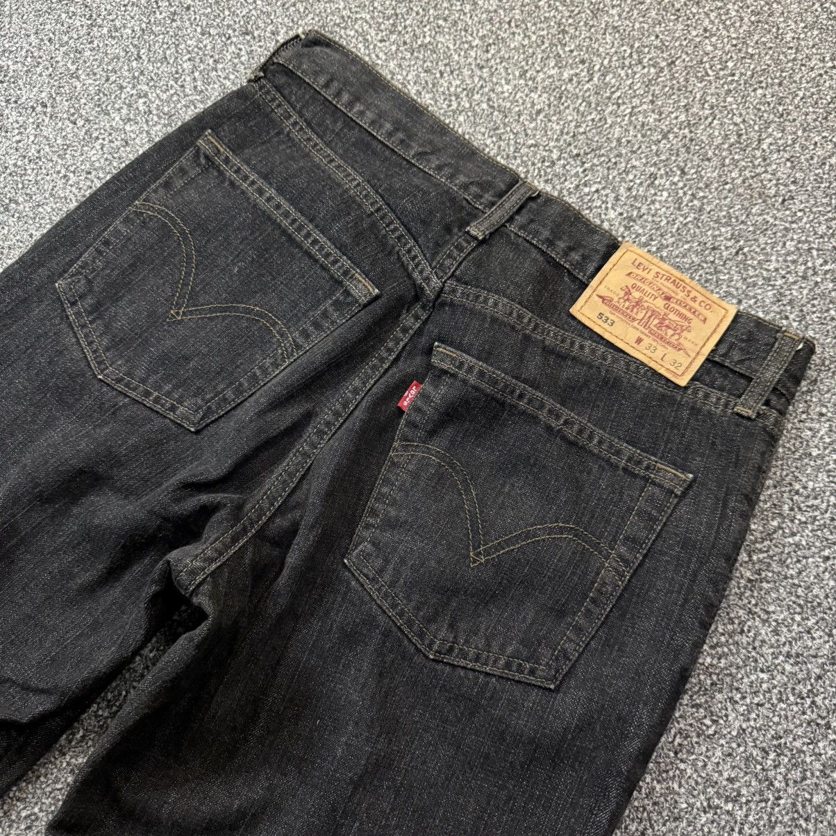 Engineered Garments × Levi's 🔥🇯🇵 Vtg Japanese Y2K Levis 533 Black Baggy Jean Size US 33 - 3 Thumbnail