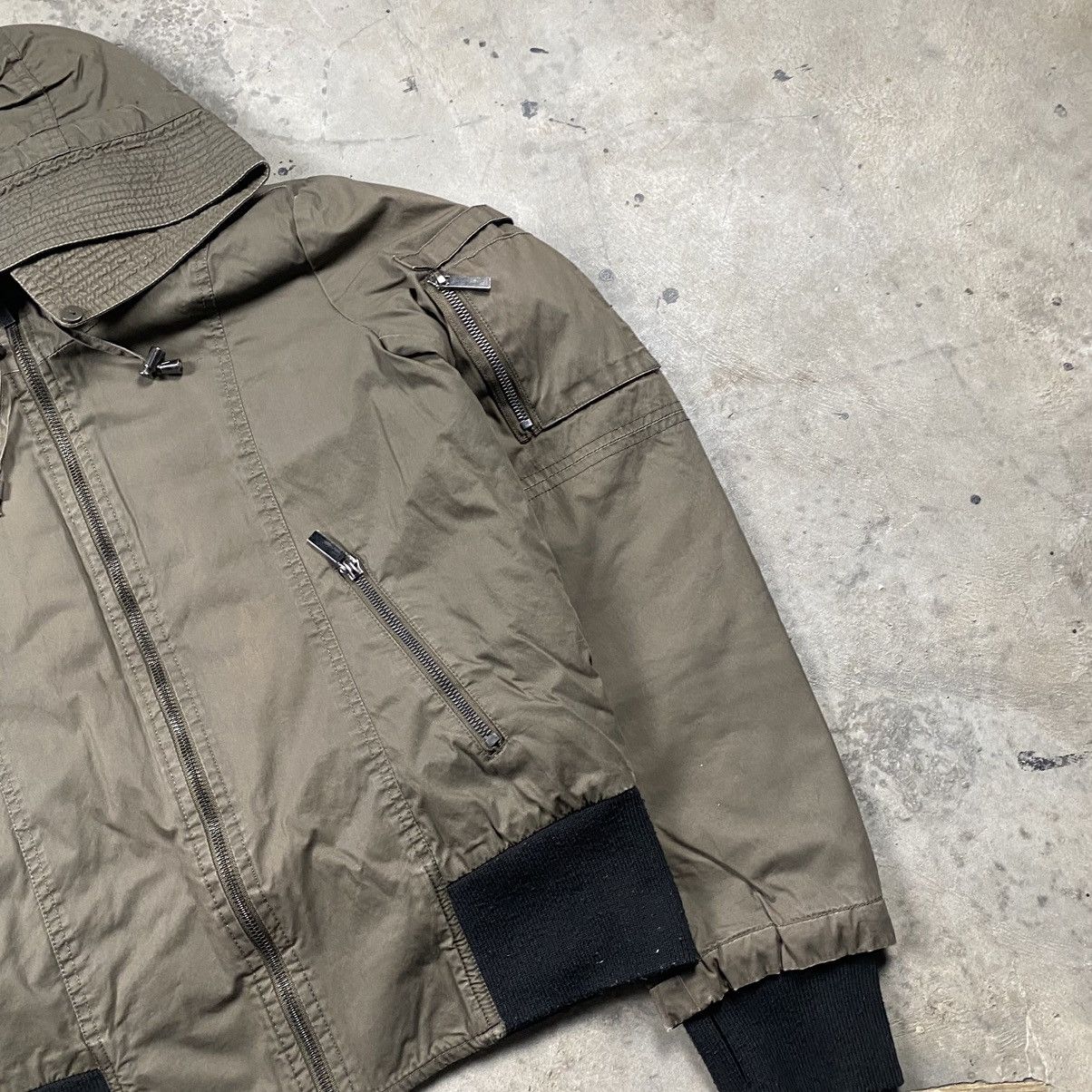 FCUK × French Connection Rare French Connection Hooded Crop Zip Up Jacket Size S / US 4 / IT 40 - 3 Thumbnail