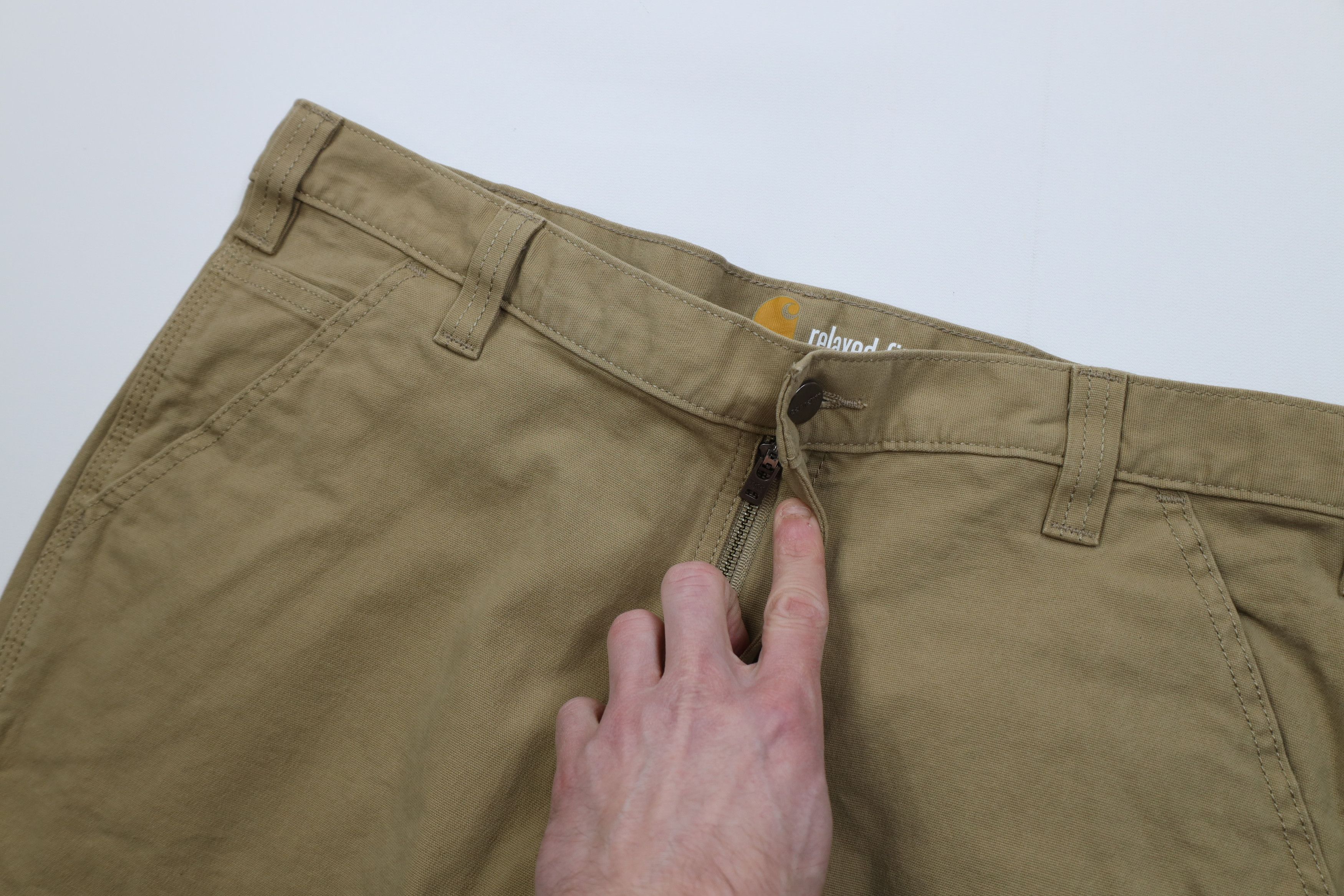 Carhartt Vintage Y2K Carhartt Fit Wide Leg Dungaree Pants Brown Size US 38 / EU 54 - 7 Thumbnail