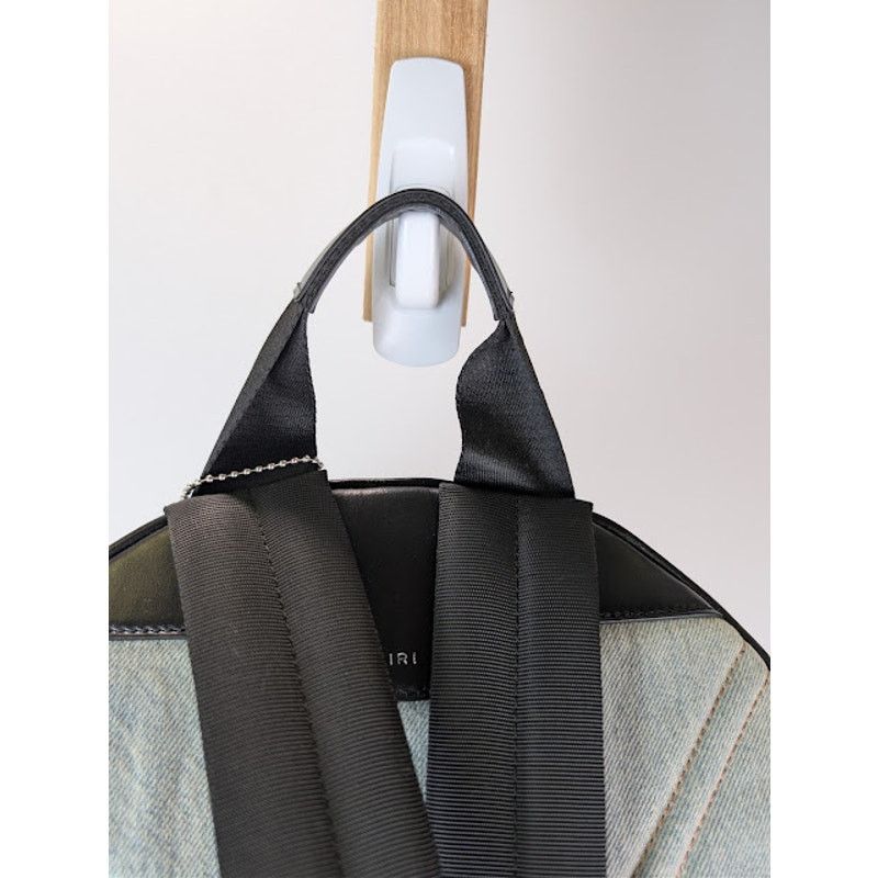 Amiri o1rshd1 Size: OS / Bandana Denim Backpack in Clay Indigo Size ONE SIZE - 13 Thumbnail