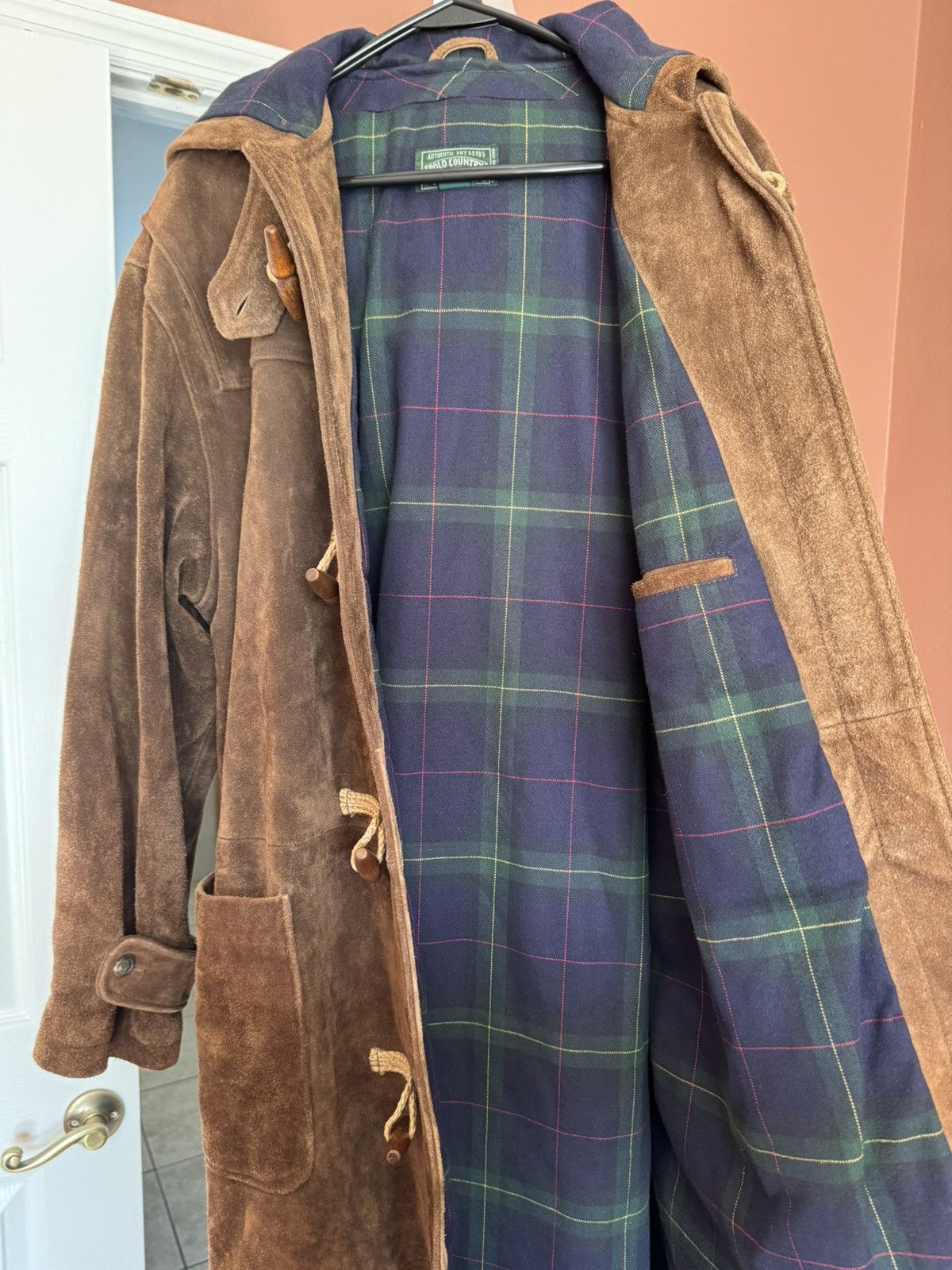 RRL Ralph Lauren Ralph Lauren Vintage Suede Hooded Duffle Coat Size US L / EU 52-54 / 3 - 3 Thumbnail
