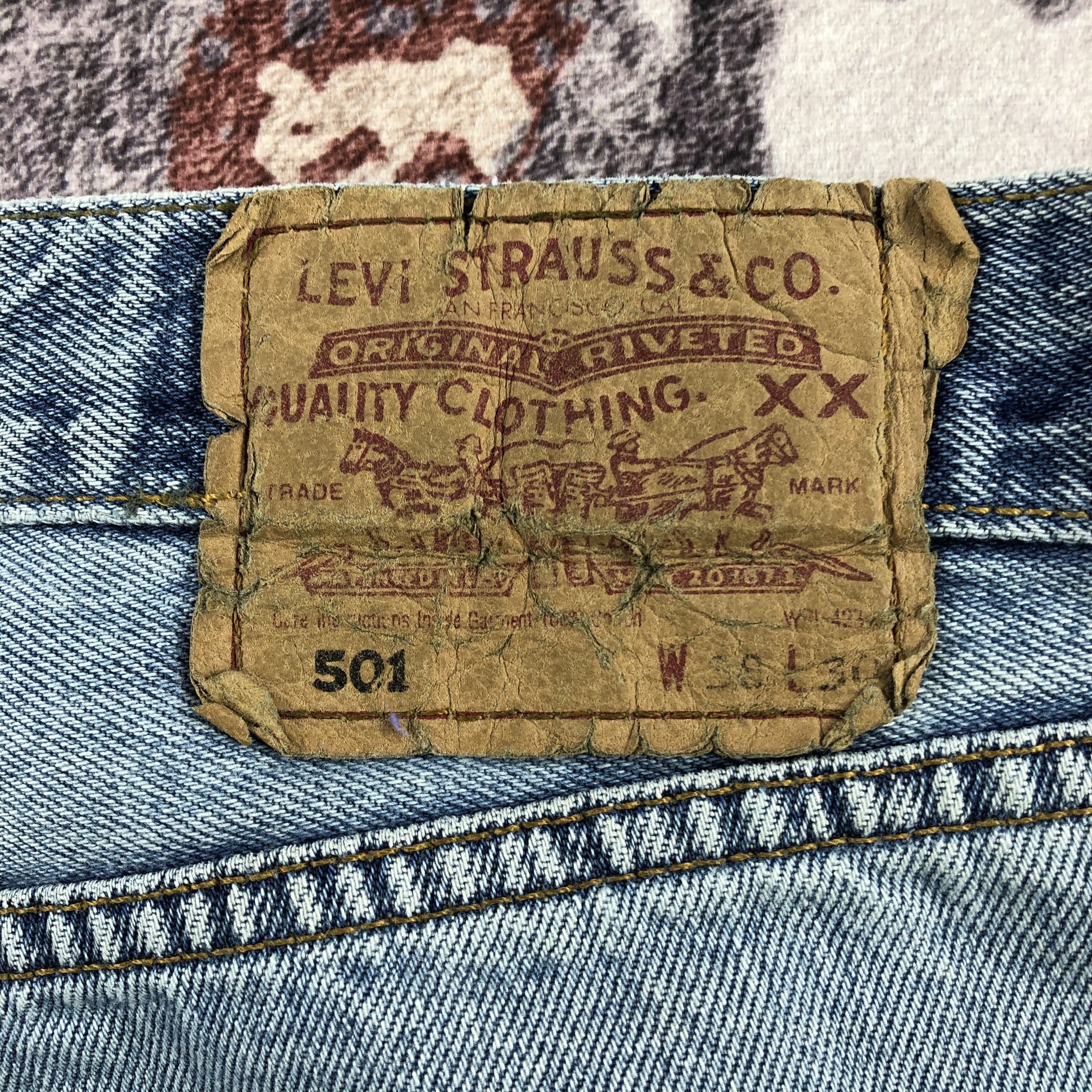 Levi's Vintage 90s Light Wash Levis 501 Jeans-JM2274 Size US 36 / EU 52 - 6 Thumbnail