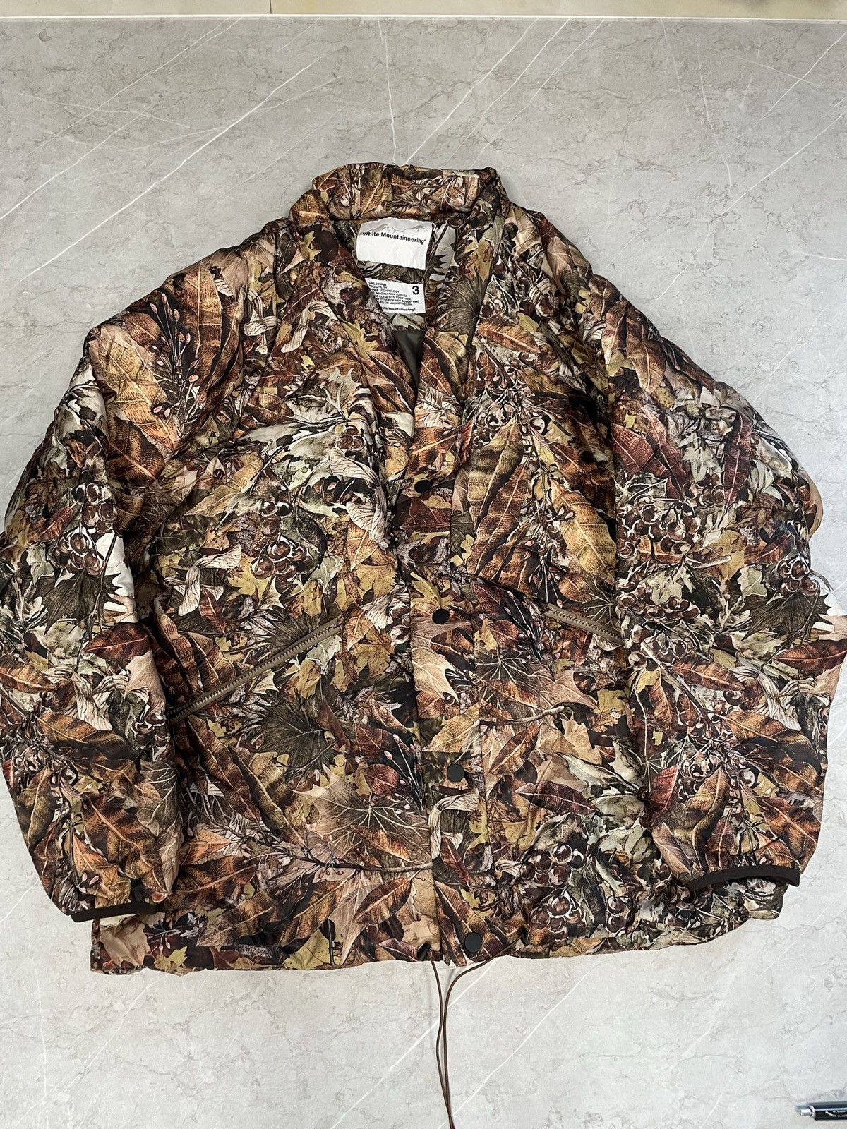 image of × Taion Twilled Down Hanten Jacket in Camo, Men's (Size Large)