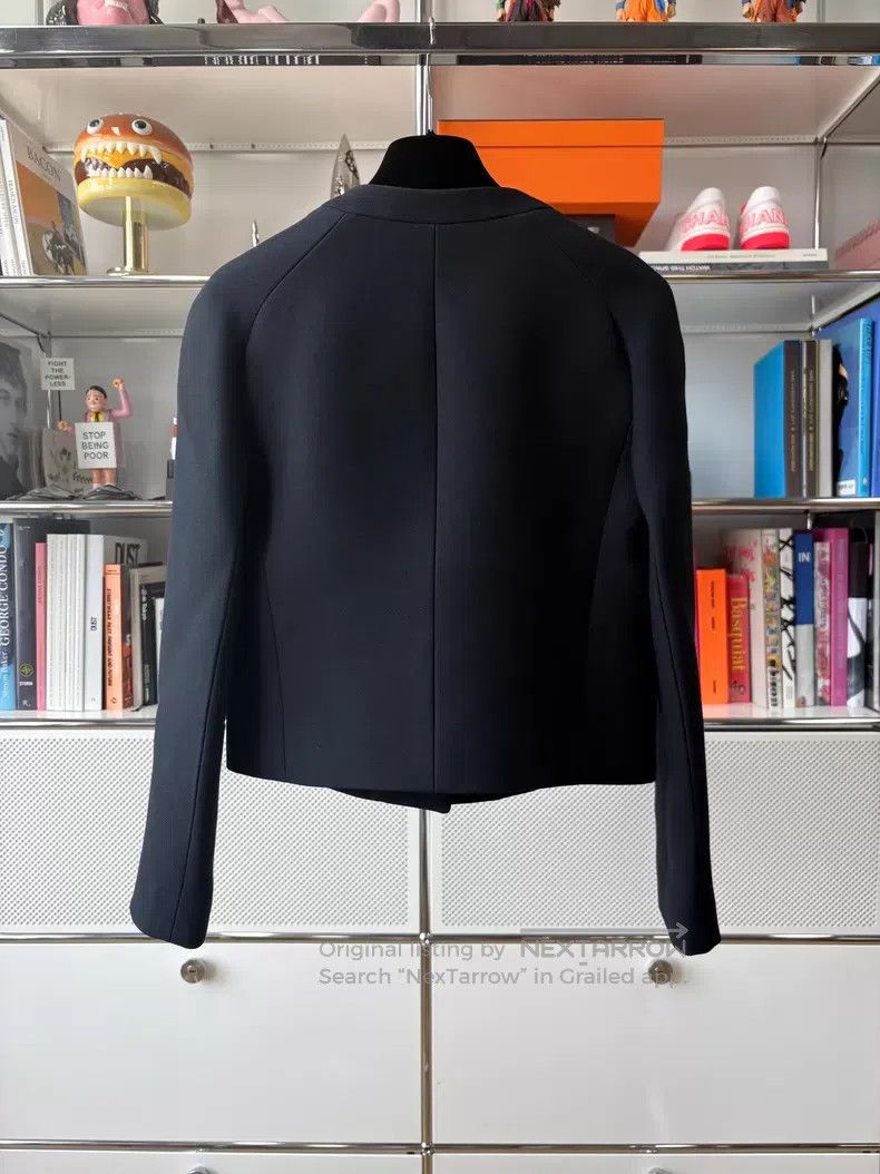 Dior Dior Show black wool silk round collar simple temperament Size XXS / US 00 / IT 34 - 3 Thumbnail