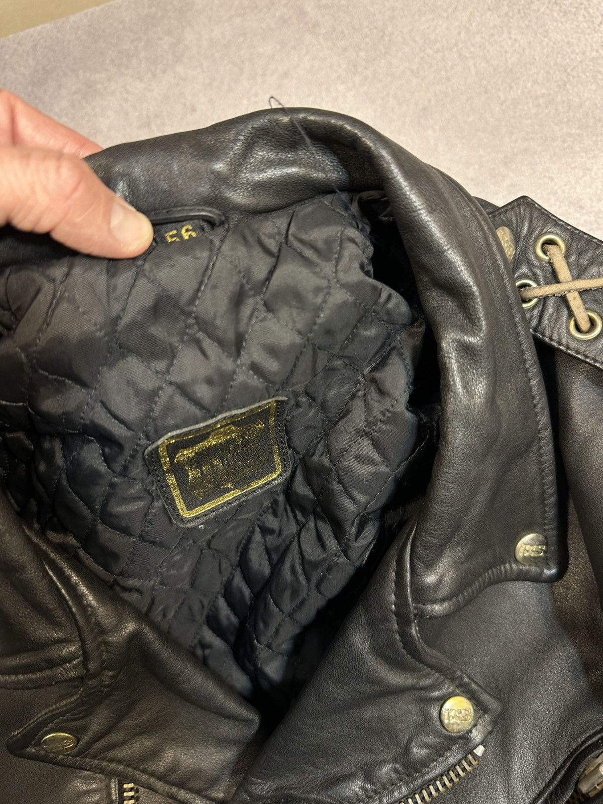 Other Vintage IXS Men’s Moto Heavy Lace-up Leather Jacket Sz M Size US M / EU 48-50 / 2 - 7 Thumbnail