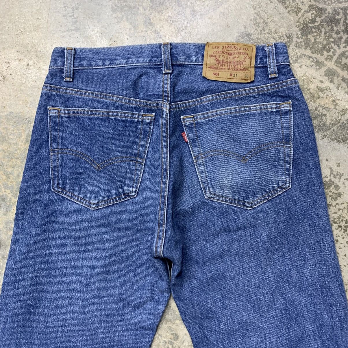 Levi's × Vintage Vintage LEVIS 501 Blue Jean Made in Usa Size US 29 - 10 Thumbnail