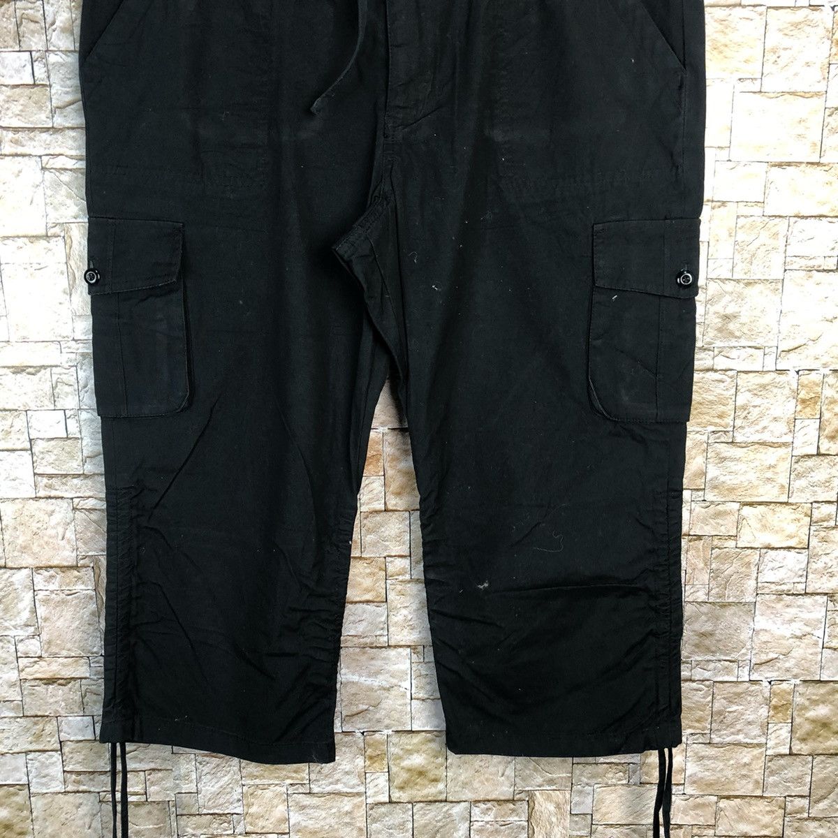 Japanese Brand Smile Land Dark Blue Cropped Pants #A317 Size US 36 / EU 52 - 3 Thumbnail