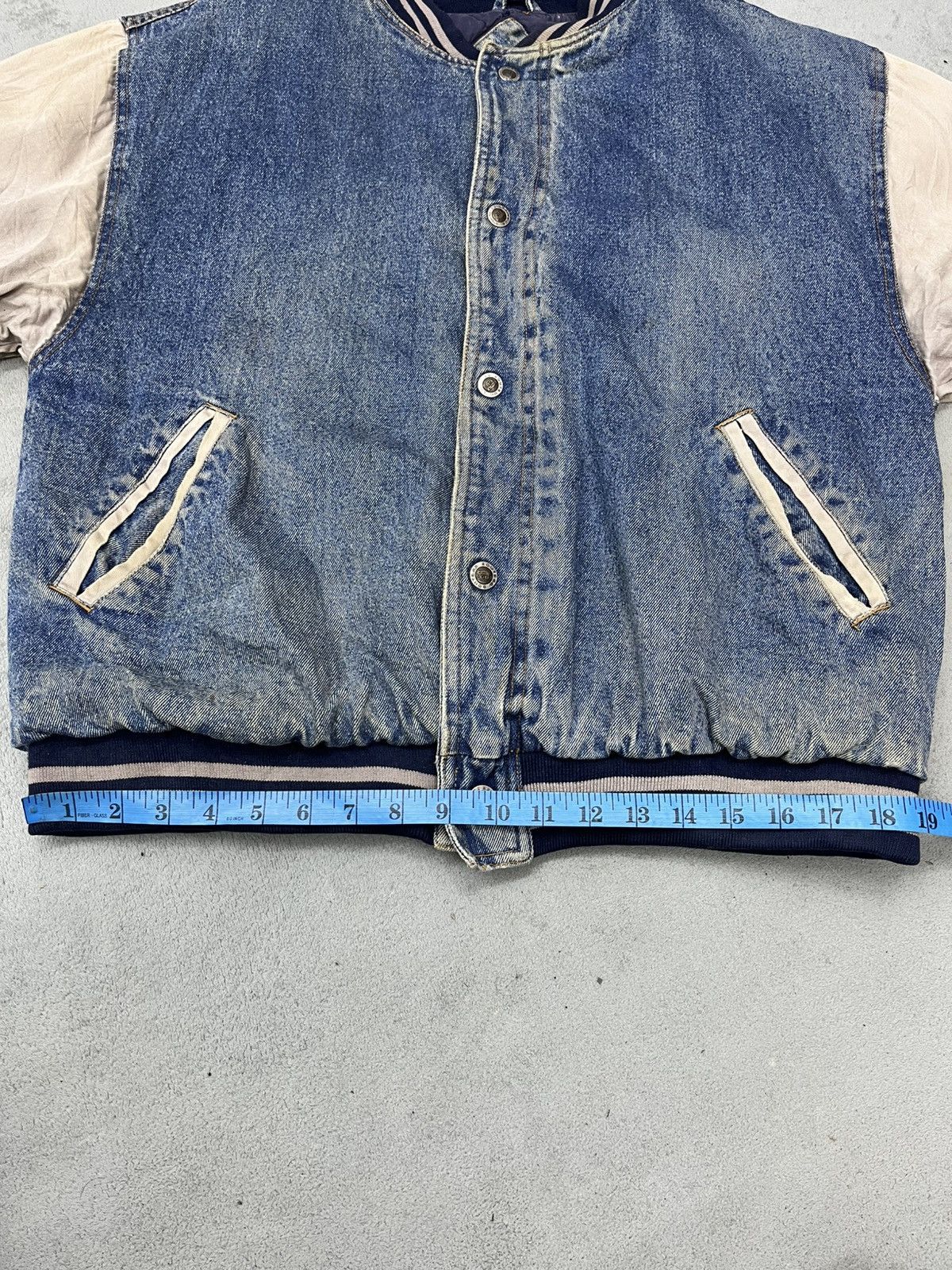 Route 66 × Vintage STEALS🔥VTG 90s ROUTE 66 QUILTED LINE DENIM BOMB JACKET Size US M / EU 48-50 / 2 - 13 Thumbnail