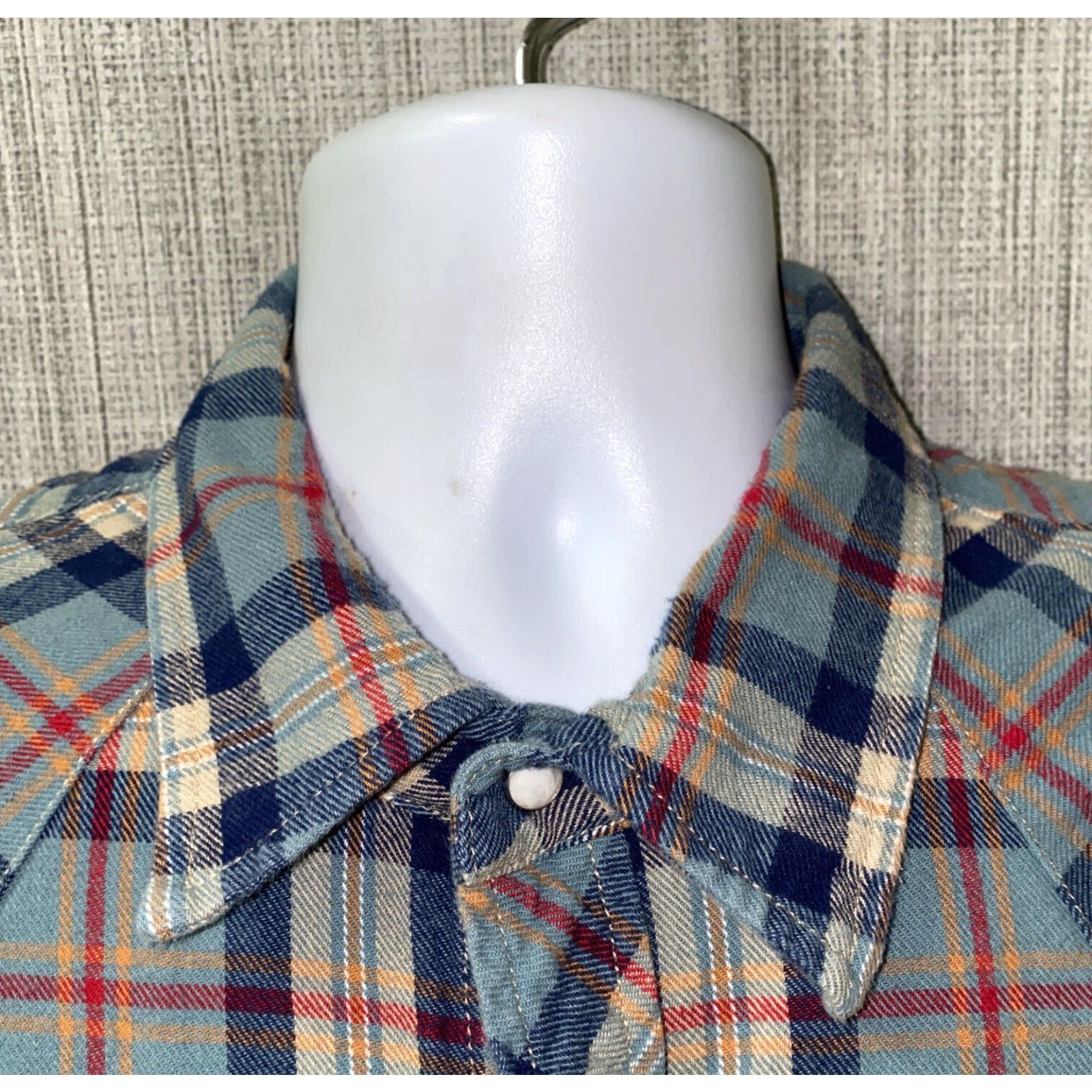 True Religion True Religion Plaid Button-Up Shirt, Long Sleeve, Adult Large, Multicolor, Snap Closure, Mens Size US L / EU 52-54 / 3 - 3 Thumbnail