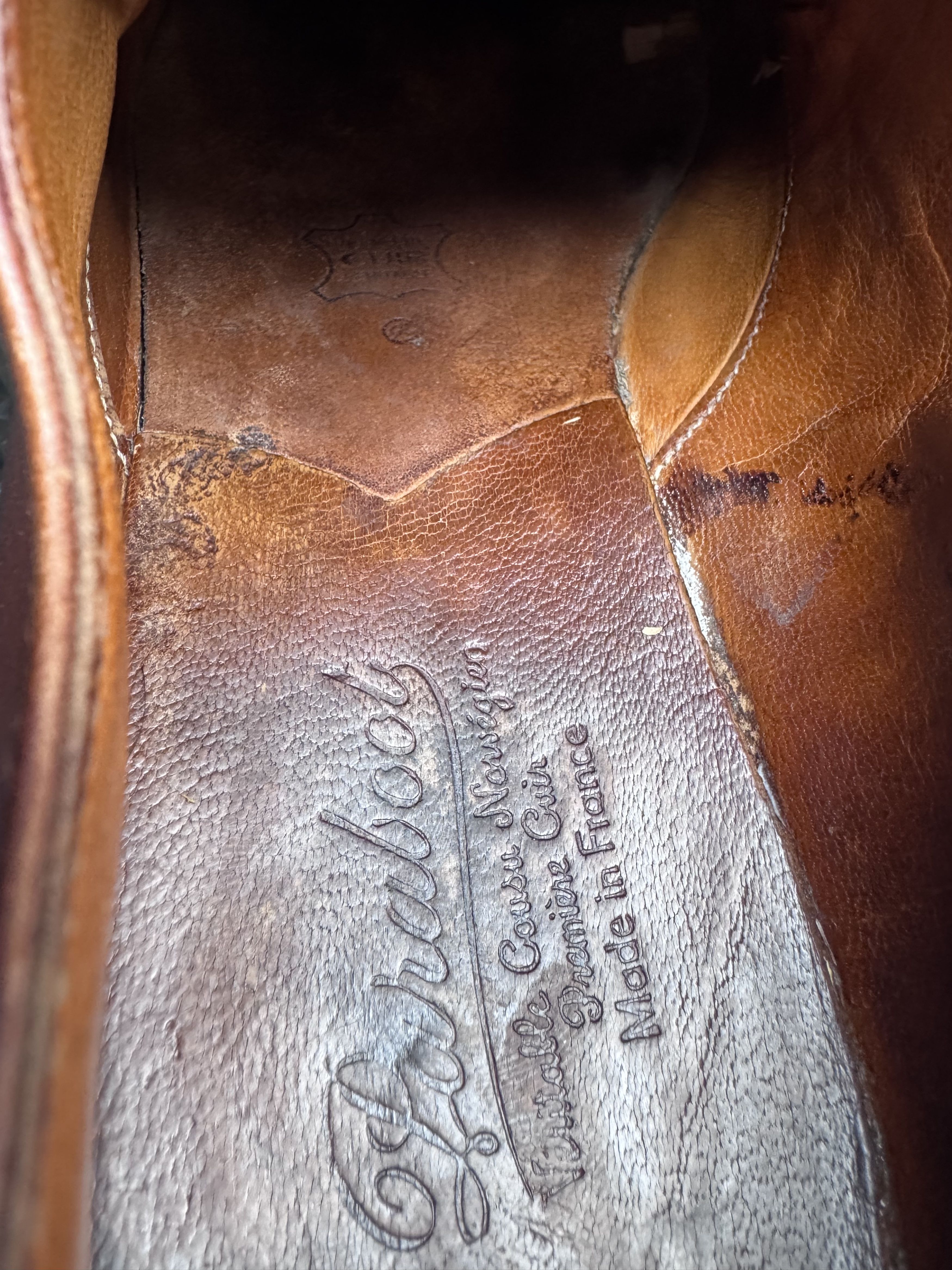 Paraboot Paraboot Vintage Avignon Griff Men's Brown Leather Derby Size US 10 / EU 43 - 8 Thumbnail