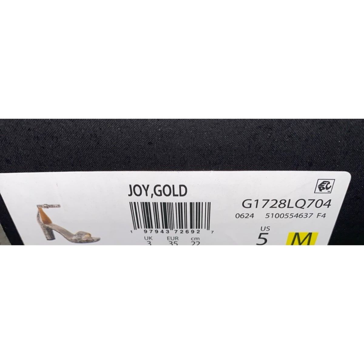 Naturalizer Naturalizer Joy Dress Sandals, Gold 5 M -Wide new Size US 5 / IT 35 - 6 Thumbnail
