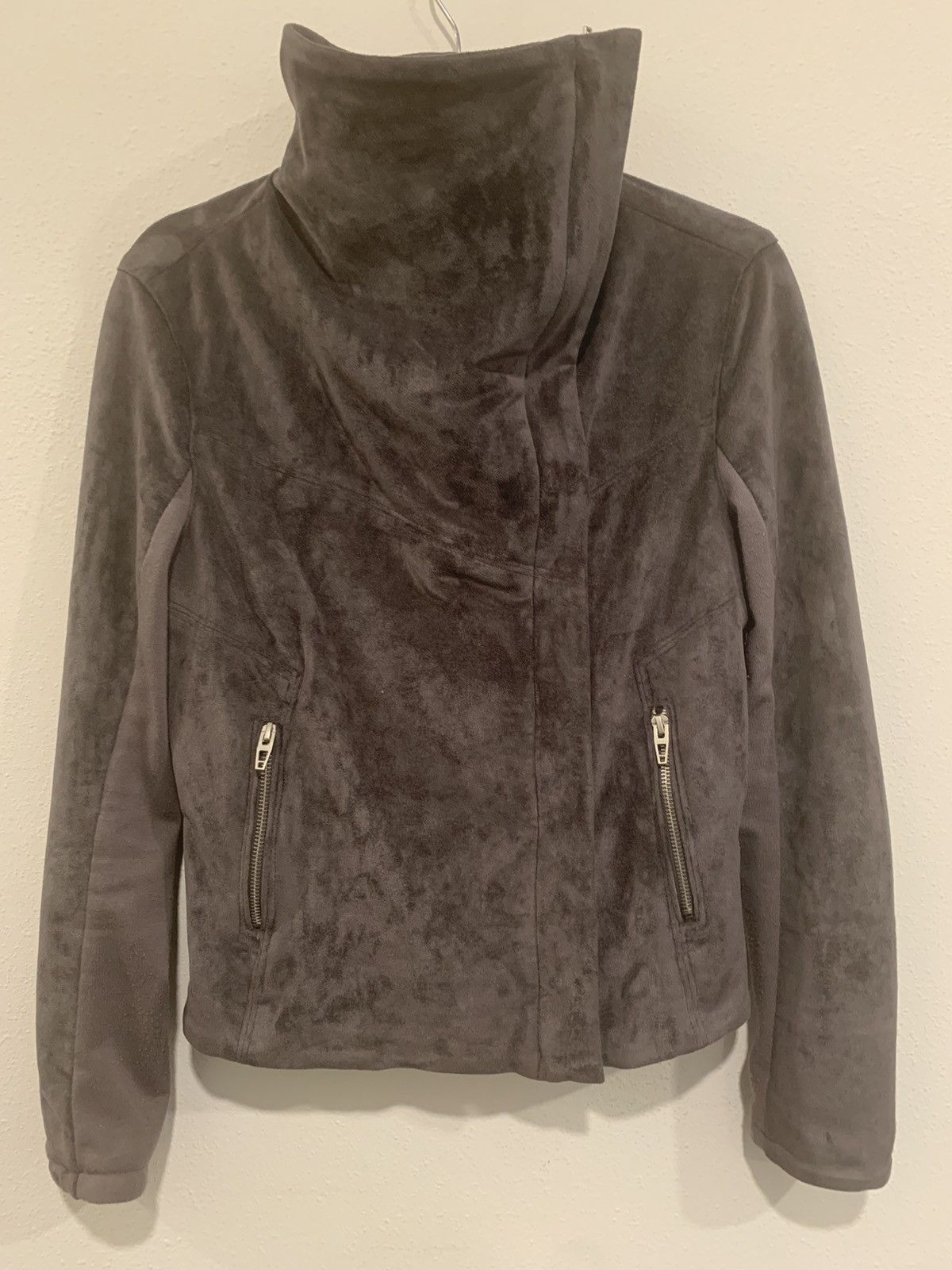 Rick Owens Rick owens like suede asymetrical zipup Size S / US 4 / IT 40 - 1 Thumbnail