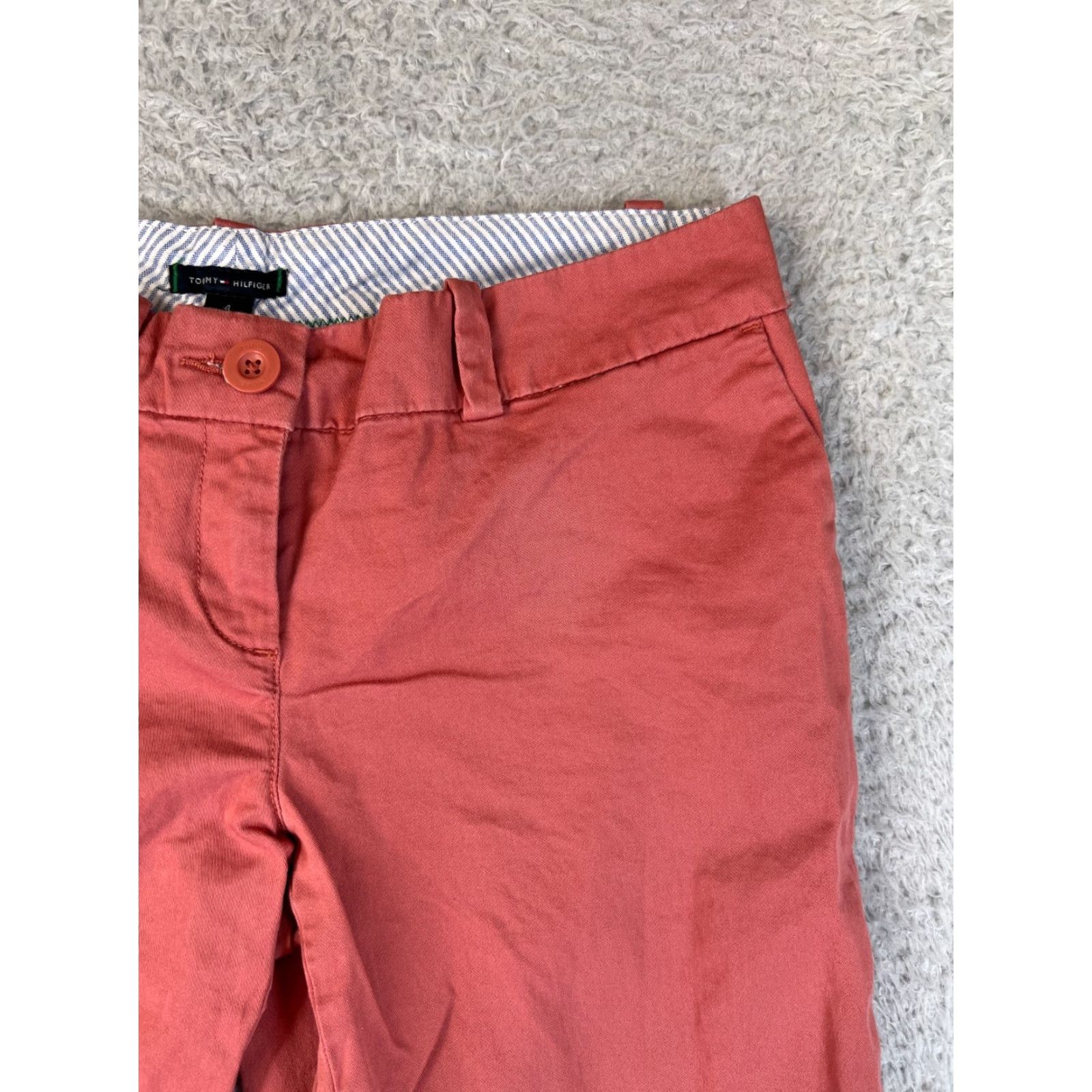 Tommy Hilfiger Tommy Hilfiger Womens Shorts 4 Pink Chino Casual Pockets Cotton Blend Size 30" / US 8 / IT 44 - 4 Thumbnail
