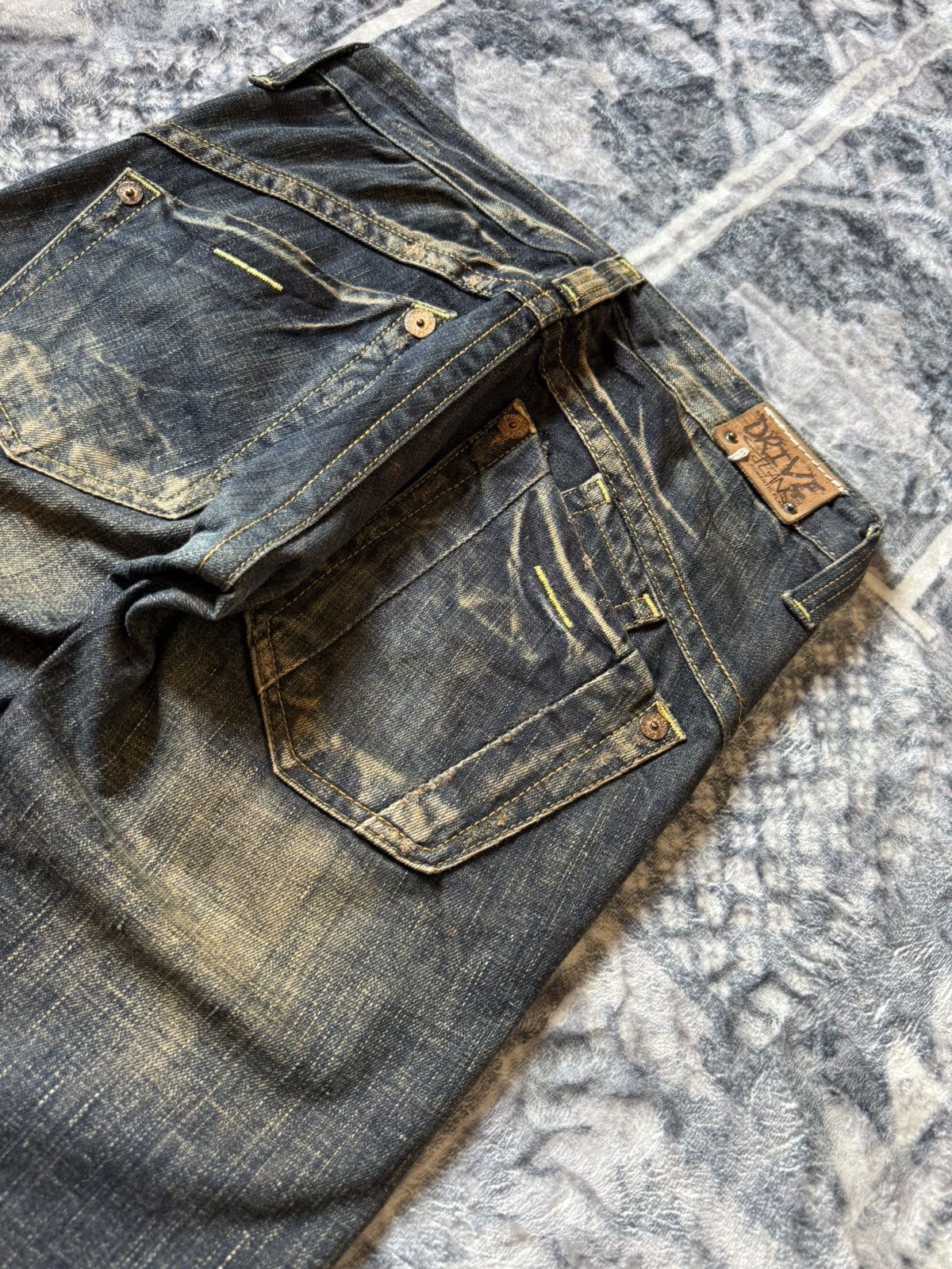 GOSTAR DE FUGA × Hysteric Glamour × Japanese Brand Drive Jeans Japan Mud Wash Low Rise Flared Jeans Size US 26 / EU 42 - 13 Thumbnail